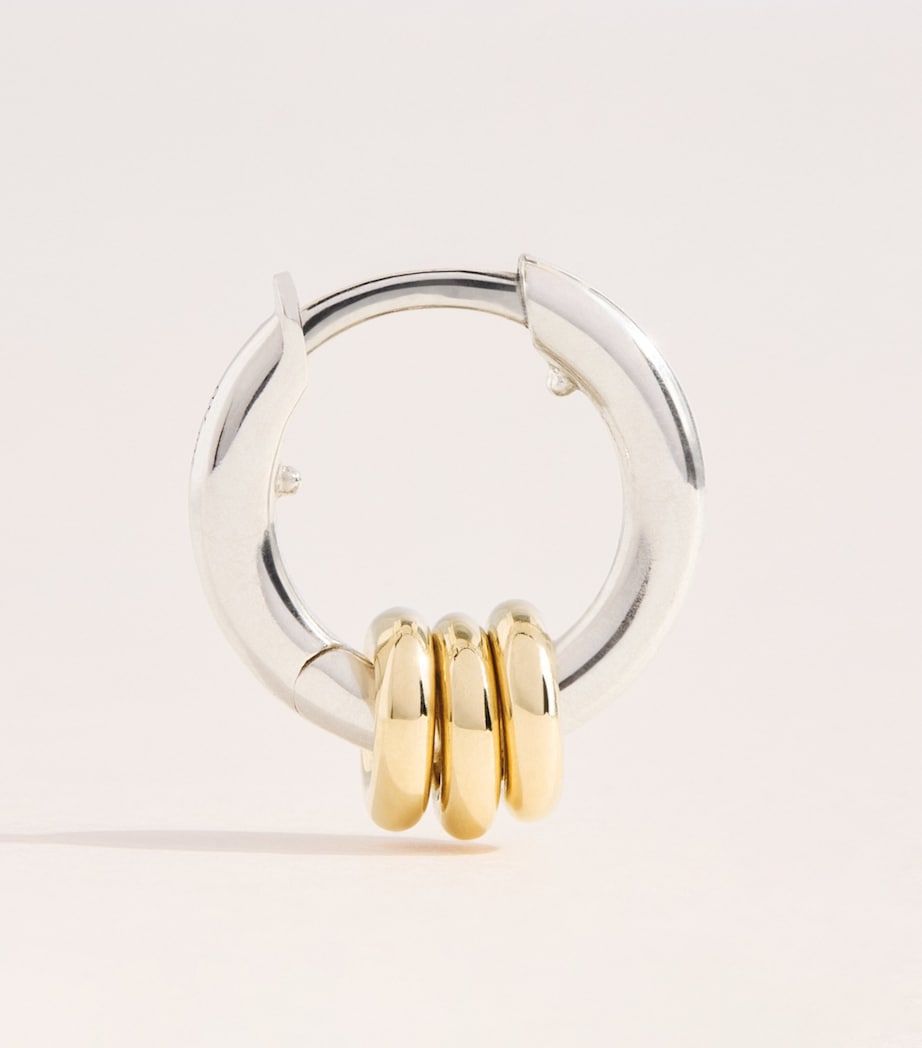 Spinelli Kilcollin Sterling Silver and Yellow Gold Nevine Hoop Earrings Sterling Silver Image 3