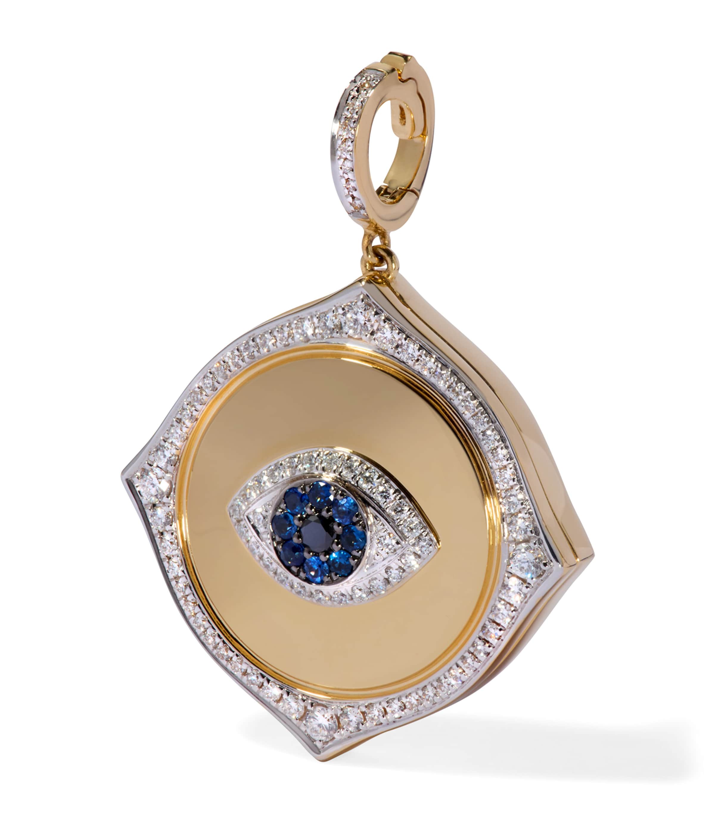 Yellow Gold and Diamond Mythology Eye Spy Charm Pendant YELLOW GOLD Image 1