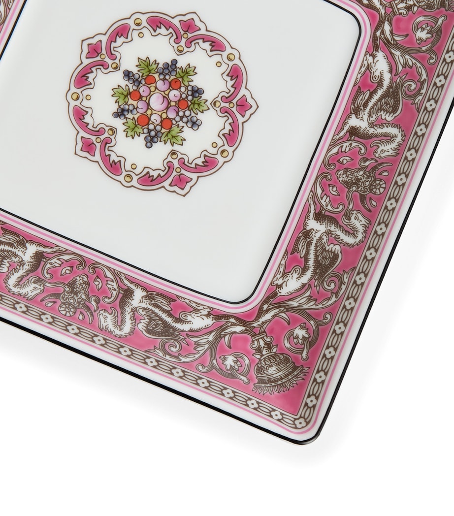Florentine Fuchsia Square Tray (14cm) PINK Image 4