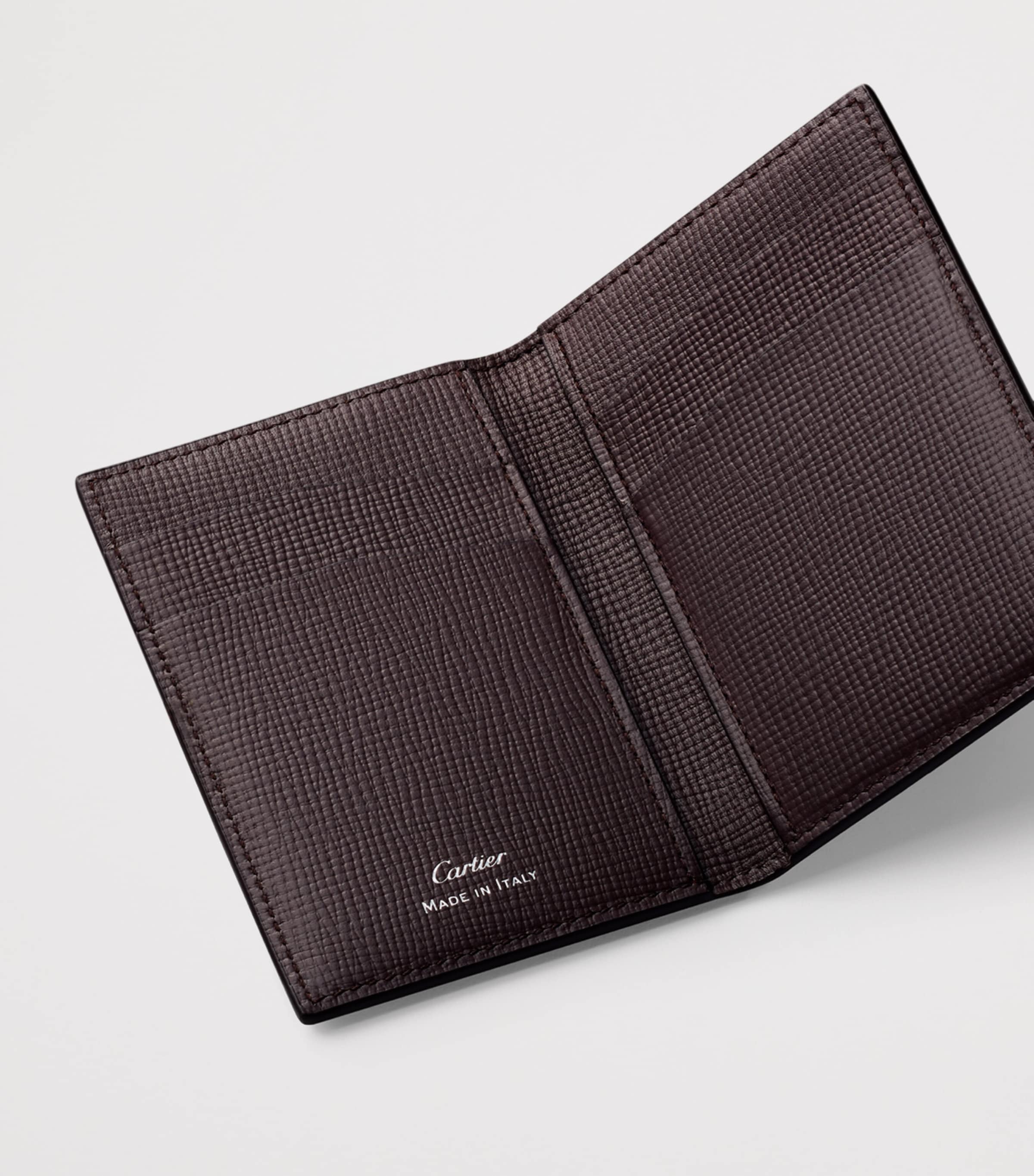 Cartier Leather Cartier Losange Card Holder Ebony Image 3