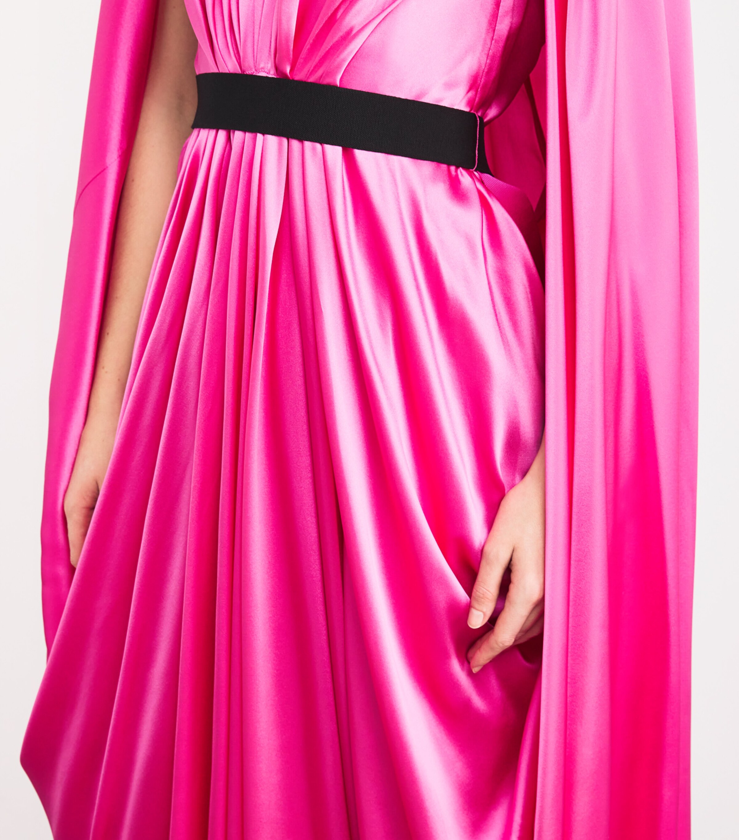 Silk Khalyn Maxi Dress HOT PINK Image 4