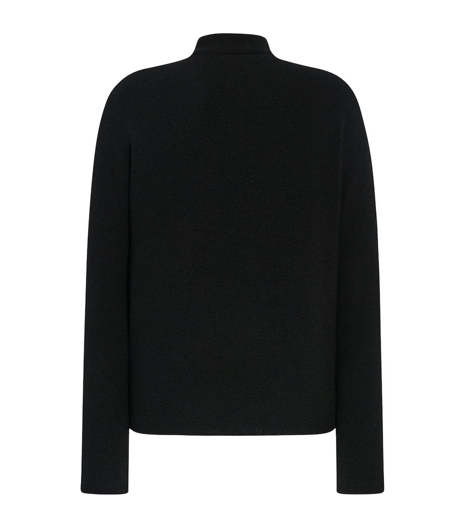 Tiger Cashmere Polo Shirt BLACK Image 2