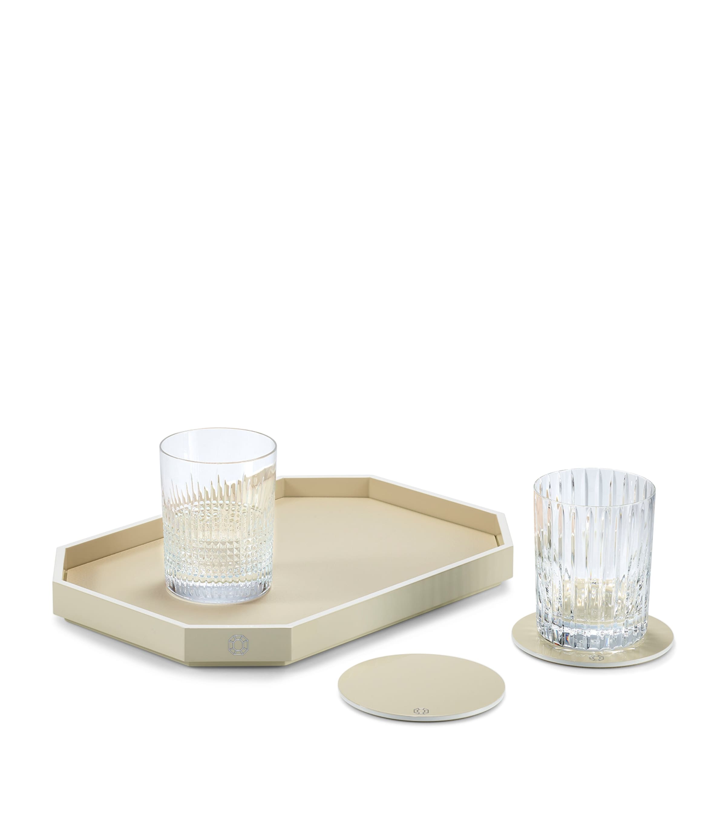 Small Octogone Tray (33cm x 23cm) CLEAR Image 2