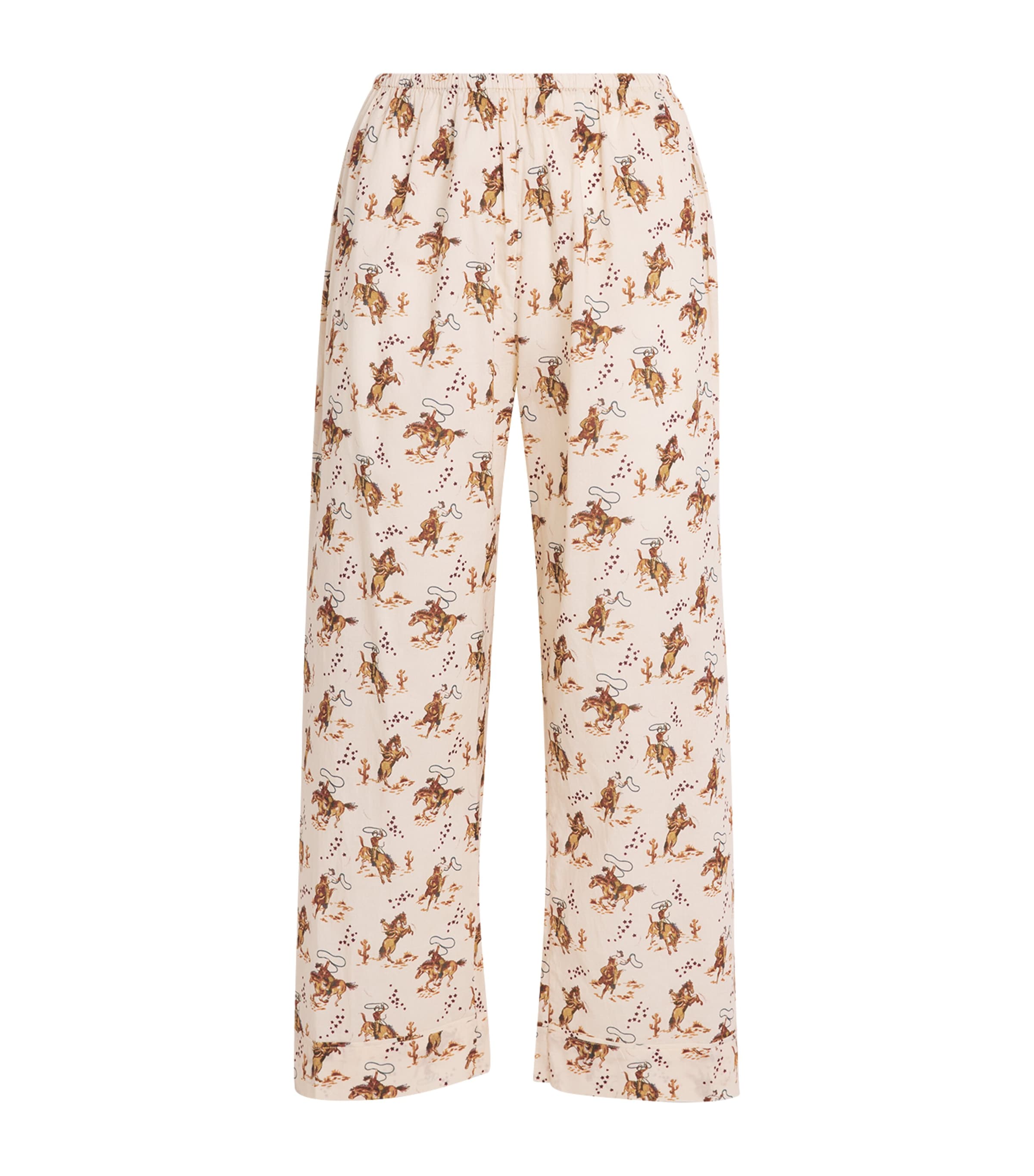The Great Cotton Printed The Easy Sleep Pyjama Trousers In Neutral
