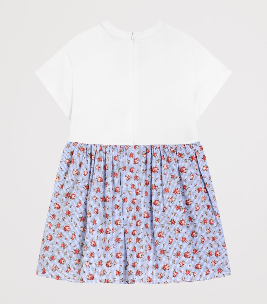 Dolce&Gabbana Kids Cotton Floral Dress (8-12+ Years) Combined Colou Image 2