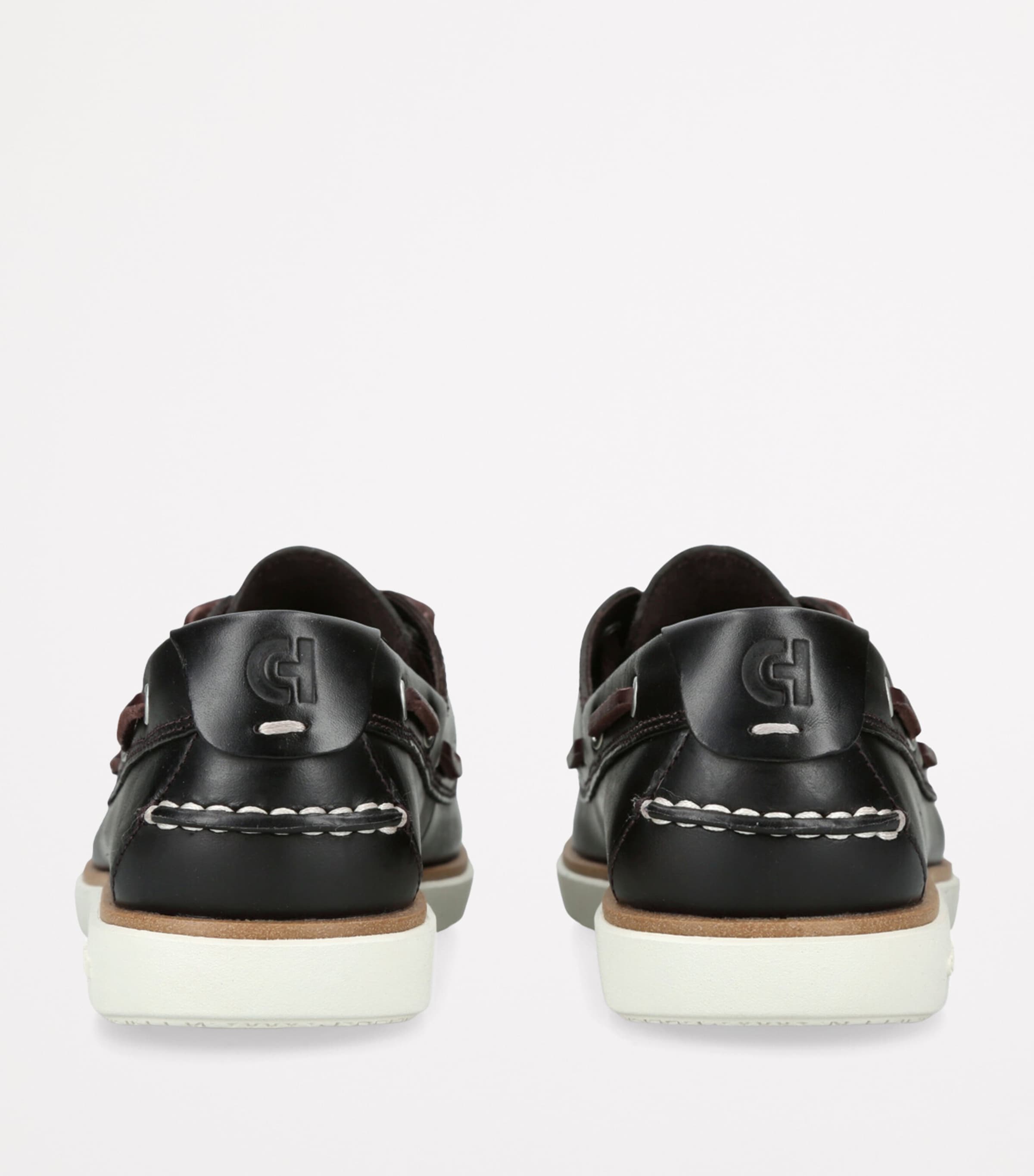 Leather GrandPrø Windward Boat Shoes DARK BROWN Image 2