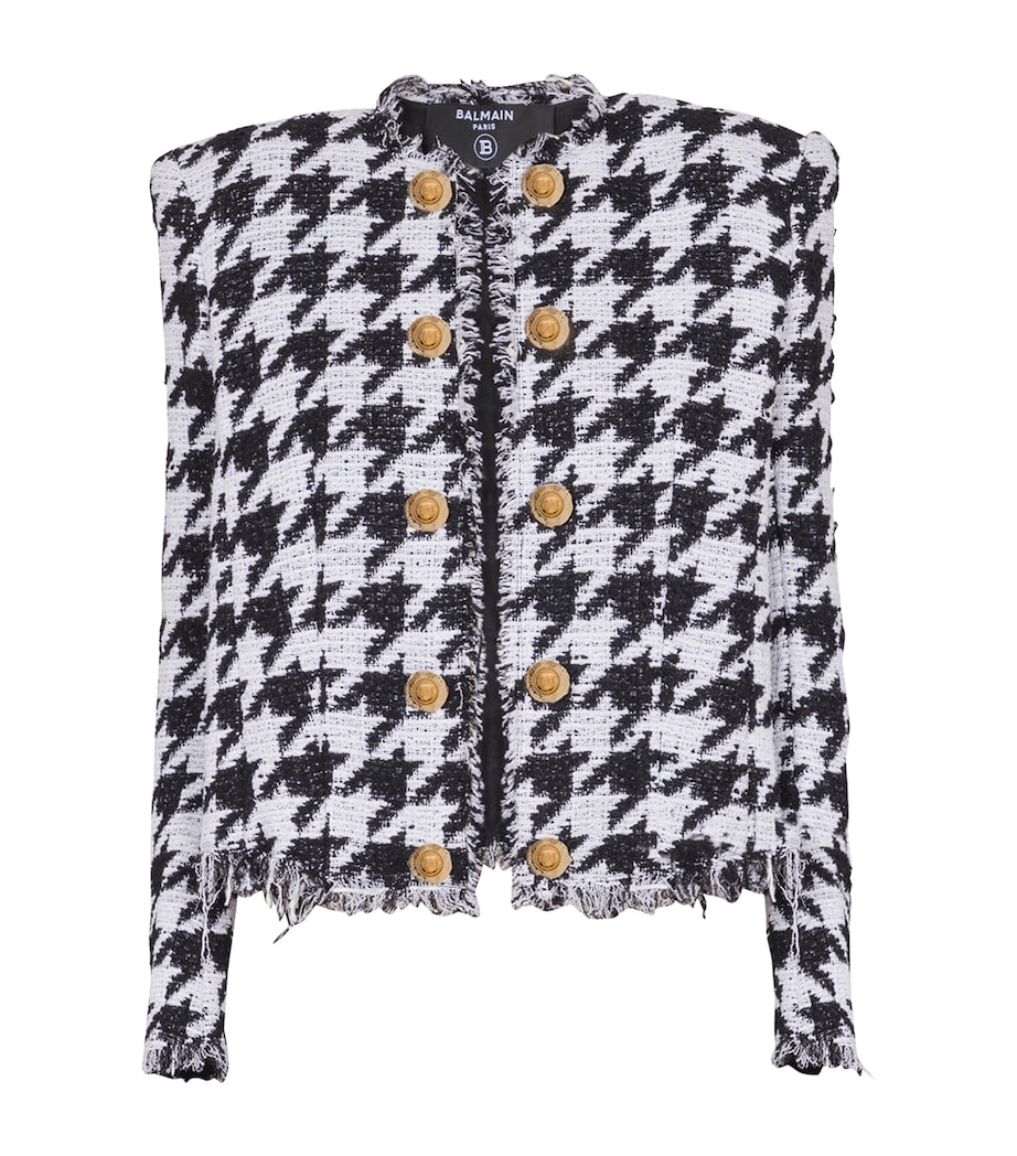 Tweed Houndstooth Jacket GAB BLANC/NOIR Image 1