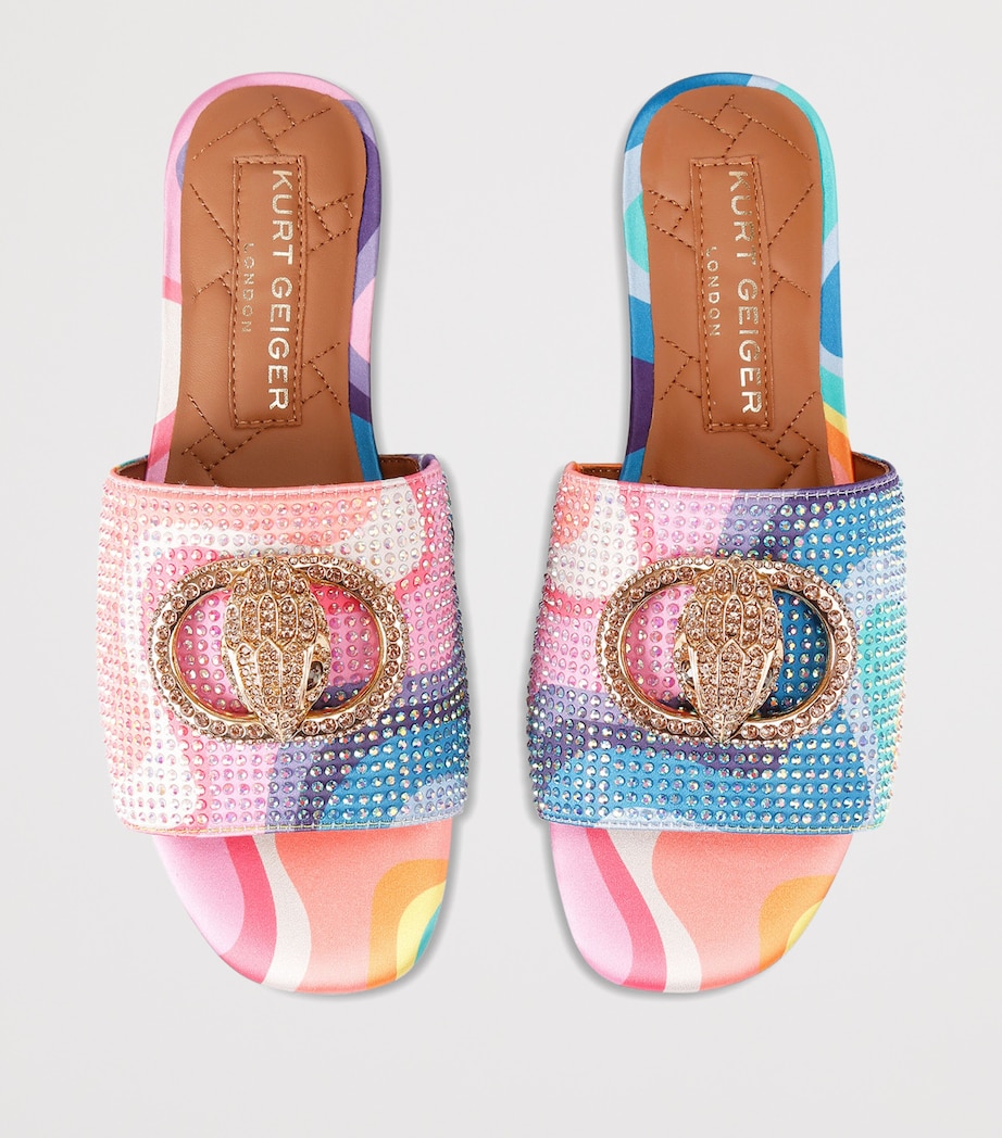 Kurt Geiger London Satin Chelsea Flat Sandals Mult/other Image 3