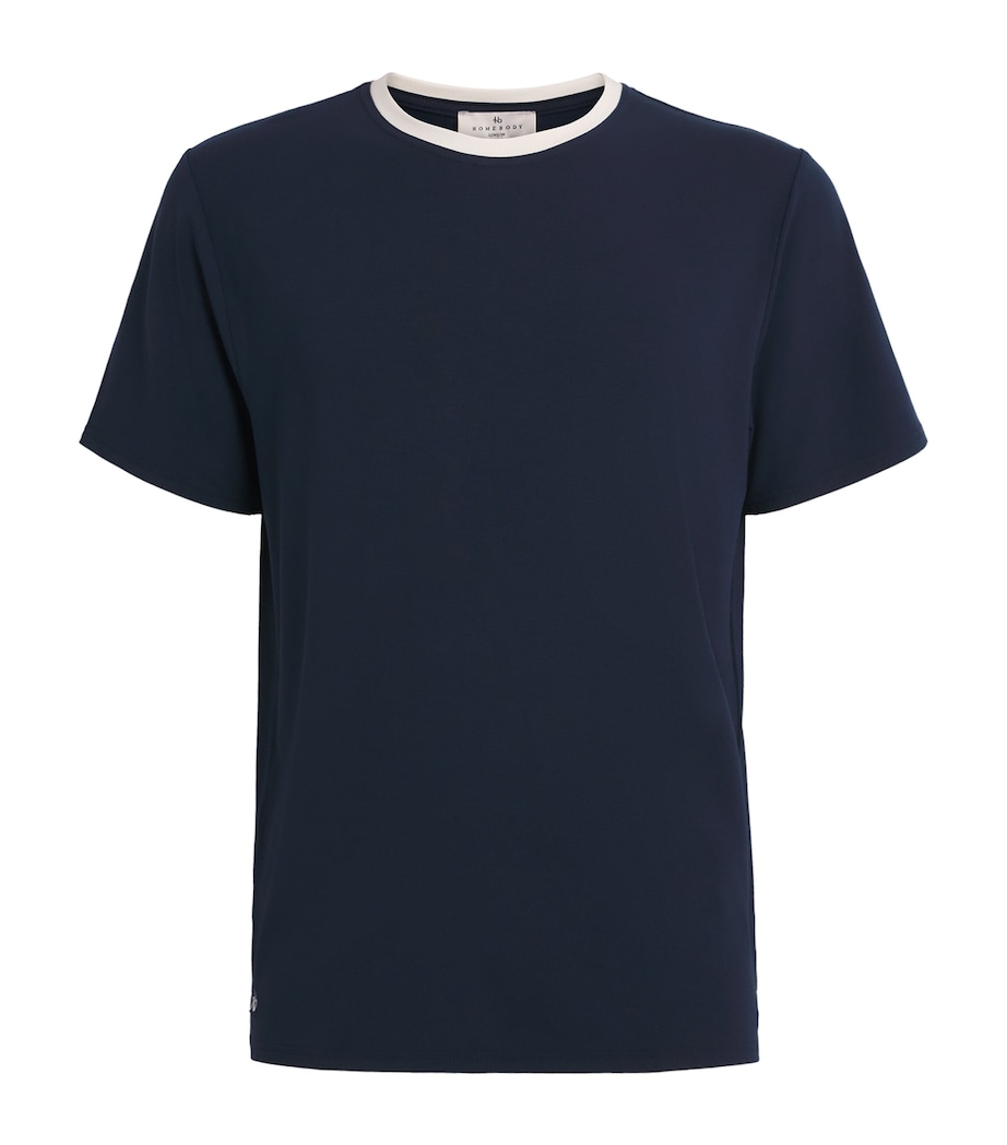 Contrast Trim Lounge T-Shirt NVYC-NAVY/ CLUNCH Image 1