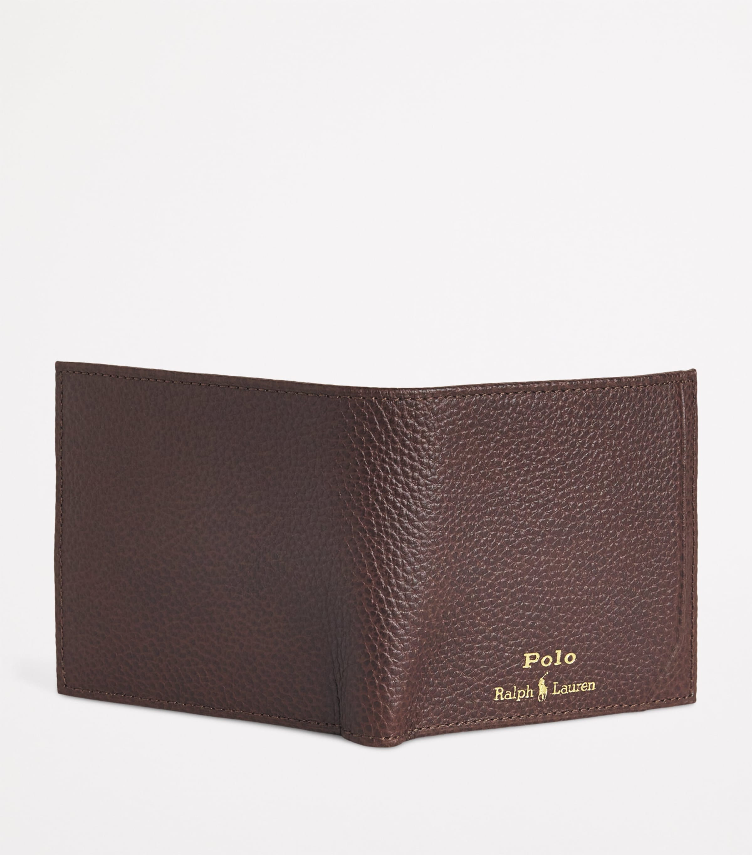 Leather Logo Wallet BROWN Image 3