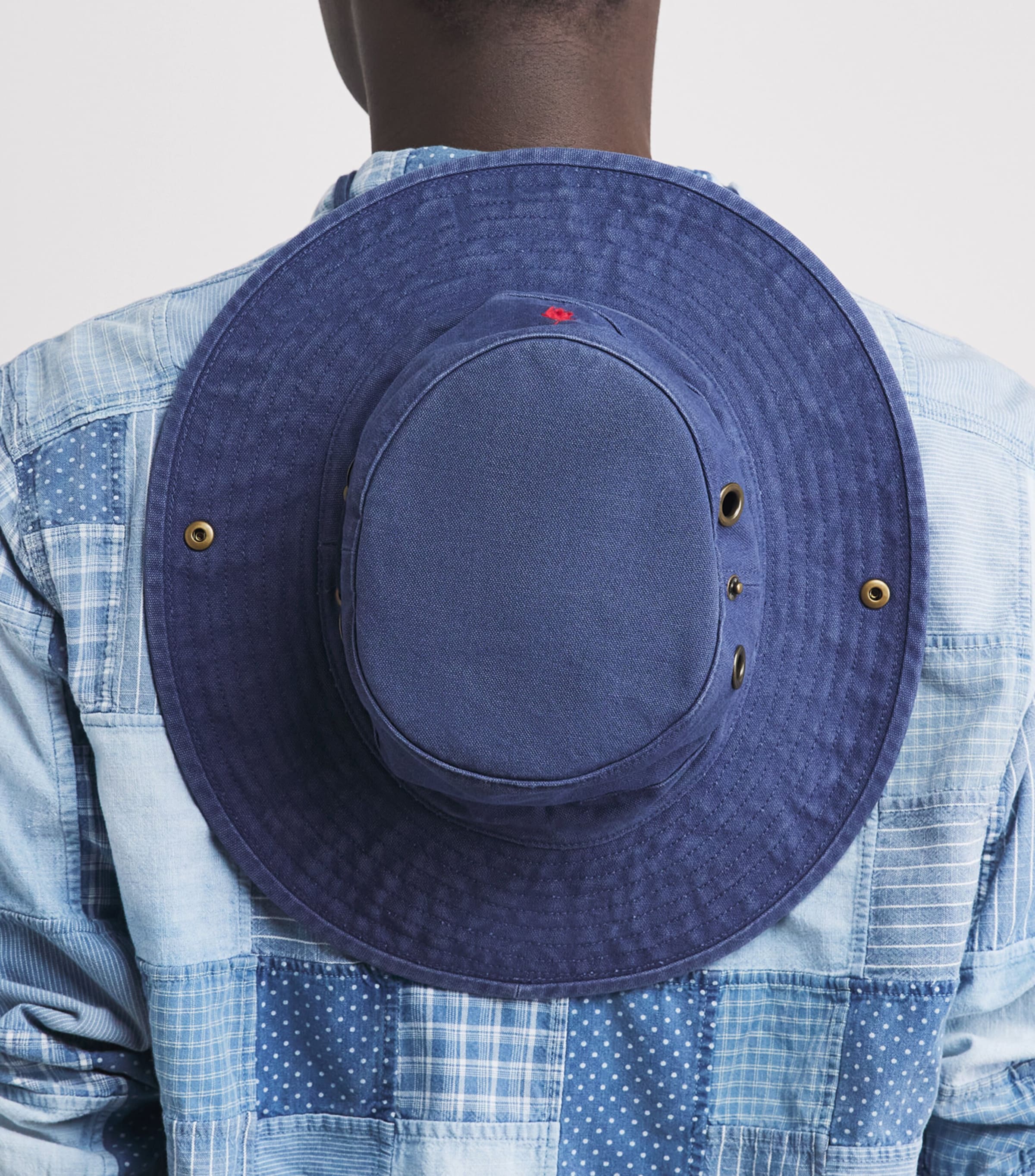 Polo Ralph Lauren Cotton Polo Pony Bucket Hat Light Navy Image 4