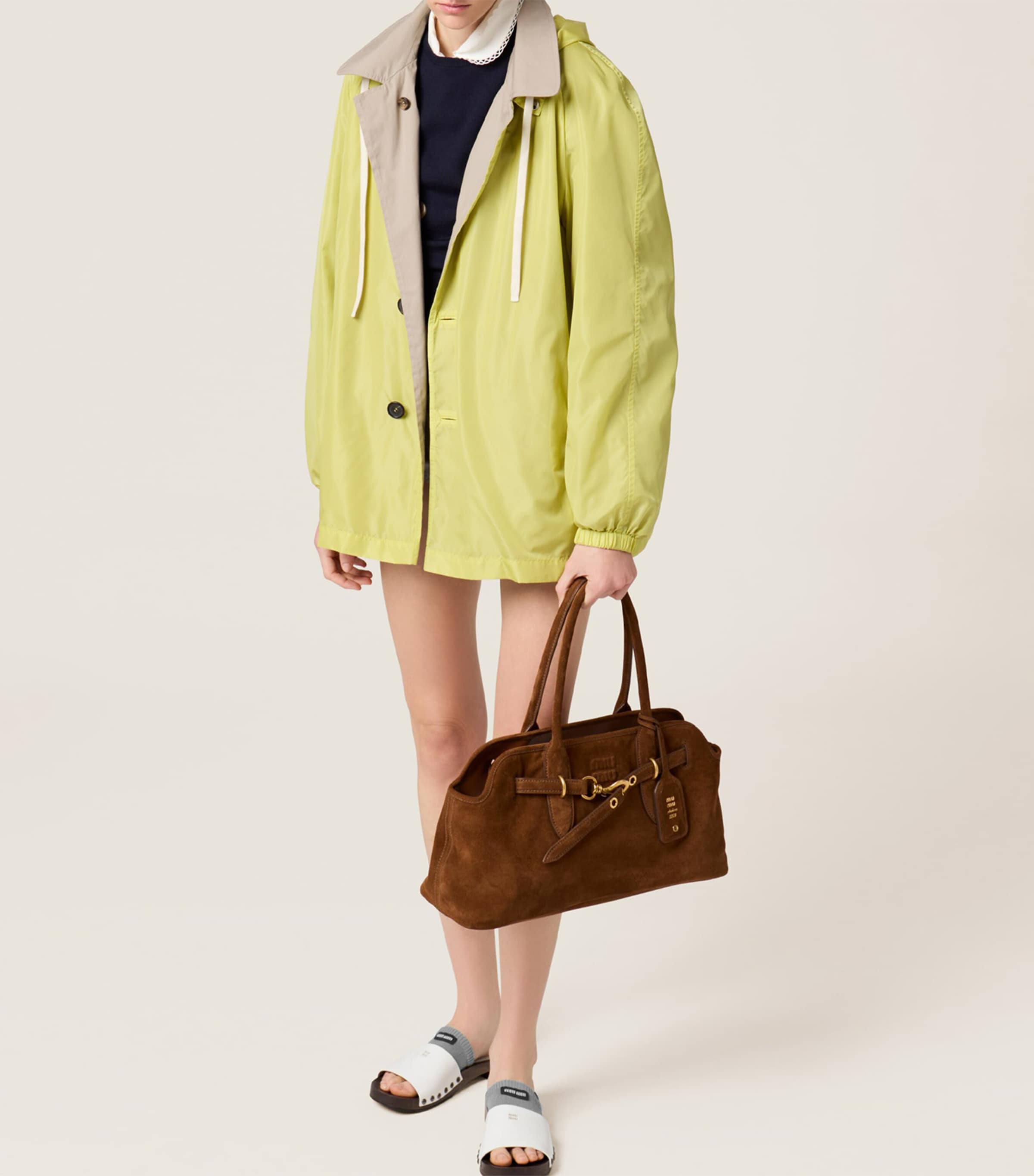 Suede Aventure Top-Handle Bag F0316 Image 5