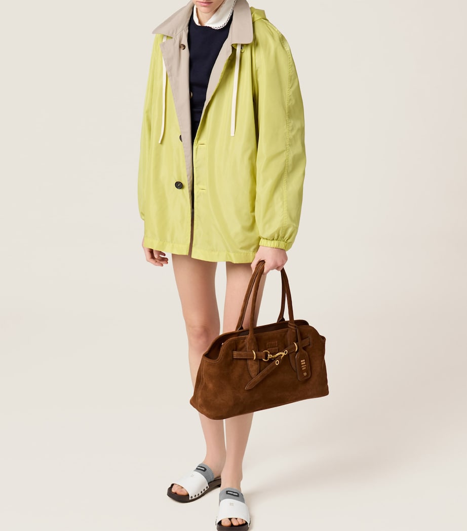 Suede Aventure Top-Handle Bag F0316 Image 5