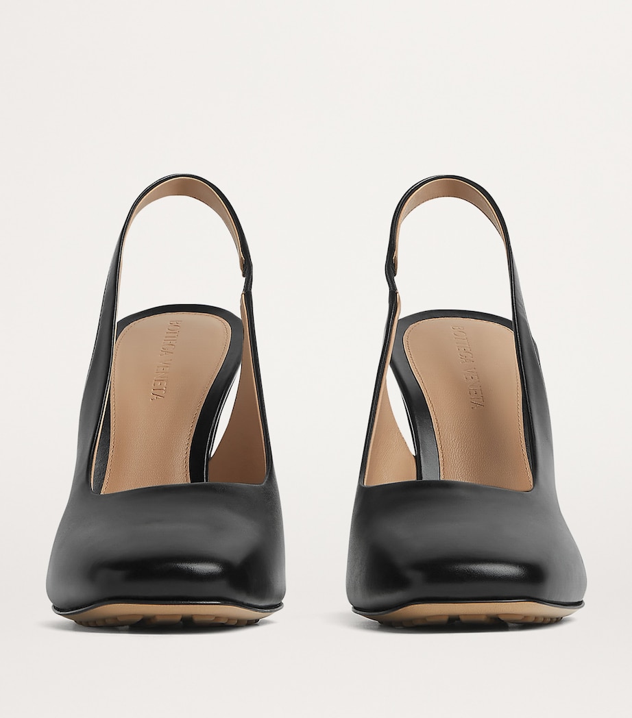 Leather Knot Slingback Heels 90 1000 Image 4