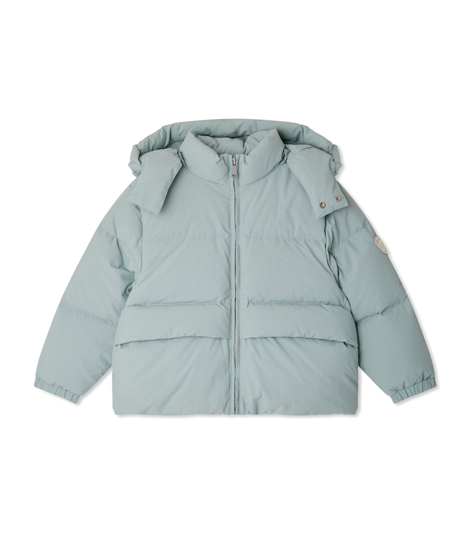 Hooded Puffer Coat (10-14 Years) VERT CELADON Image 1