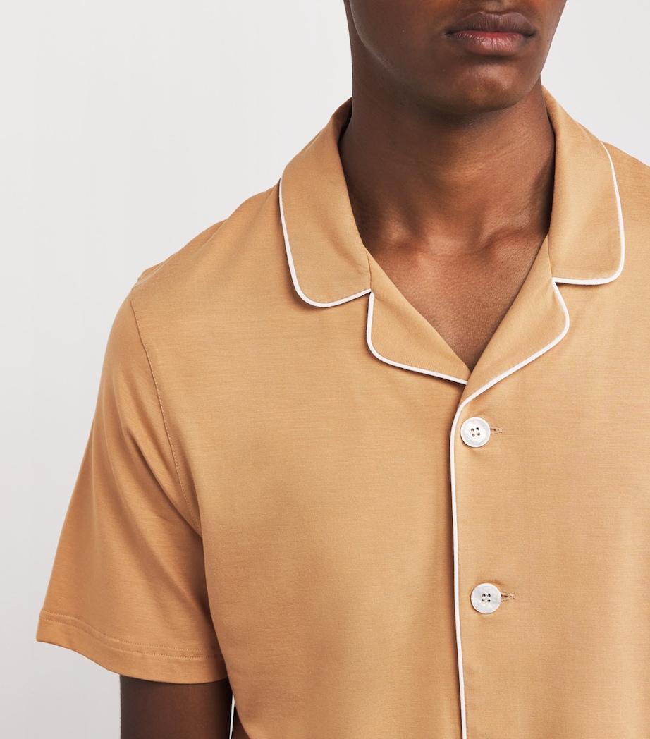 Micromodal Short Basel Pyjama Set NEUTRAL Image 4