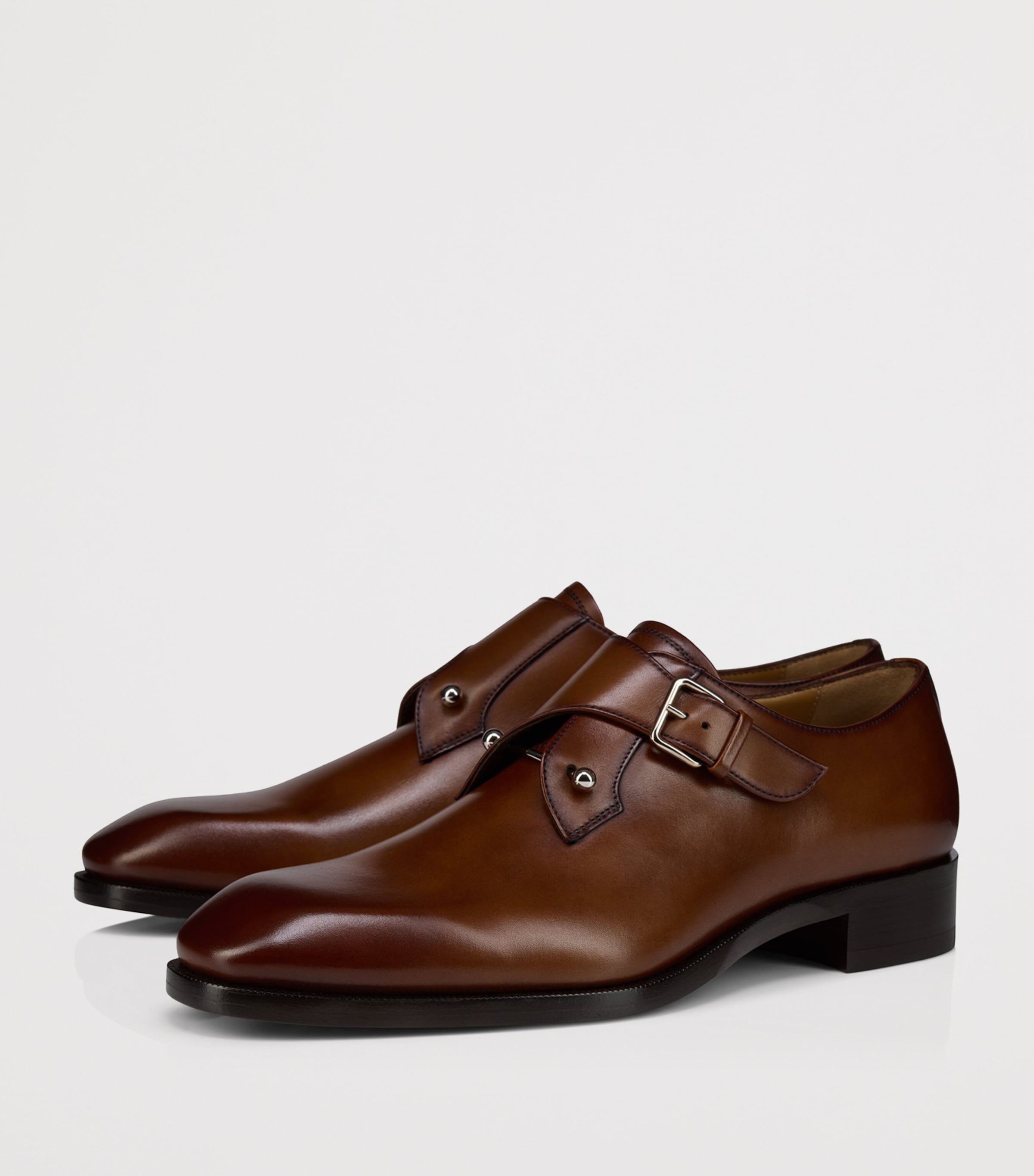 Christian Louboutin Chambelimonk Leather Monk Shoes Image 2