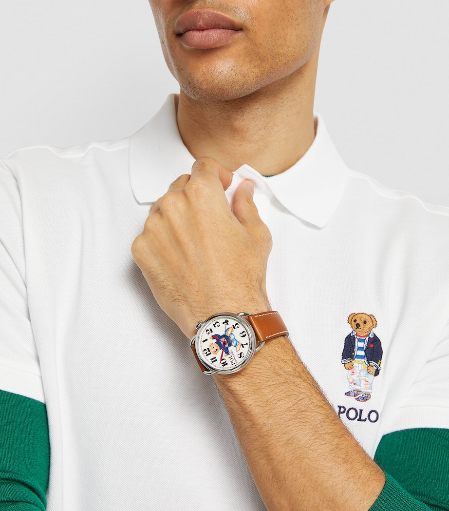 Polo Ralph Lauren Steel Sitting Polo Bear Watch 42mm White Image 2