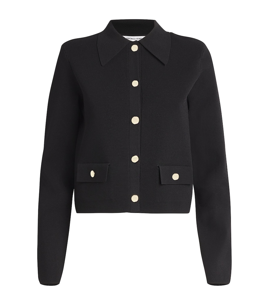 Stretch-Knit Katia Jacket BLACK Image 1