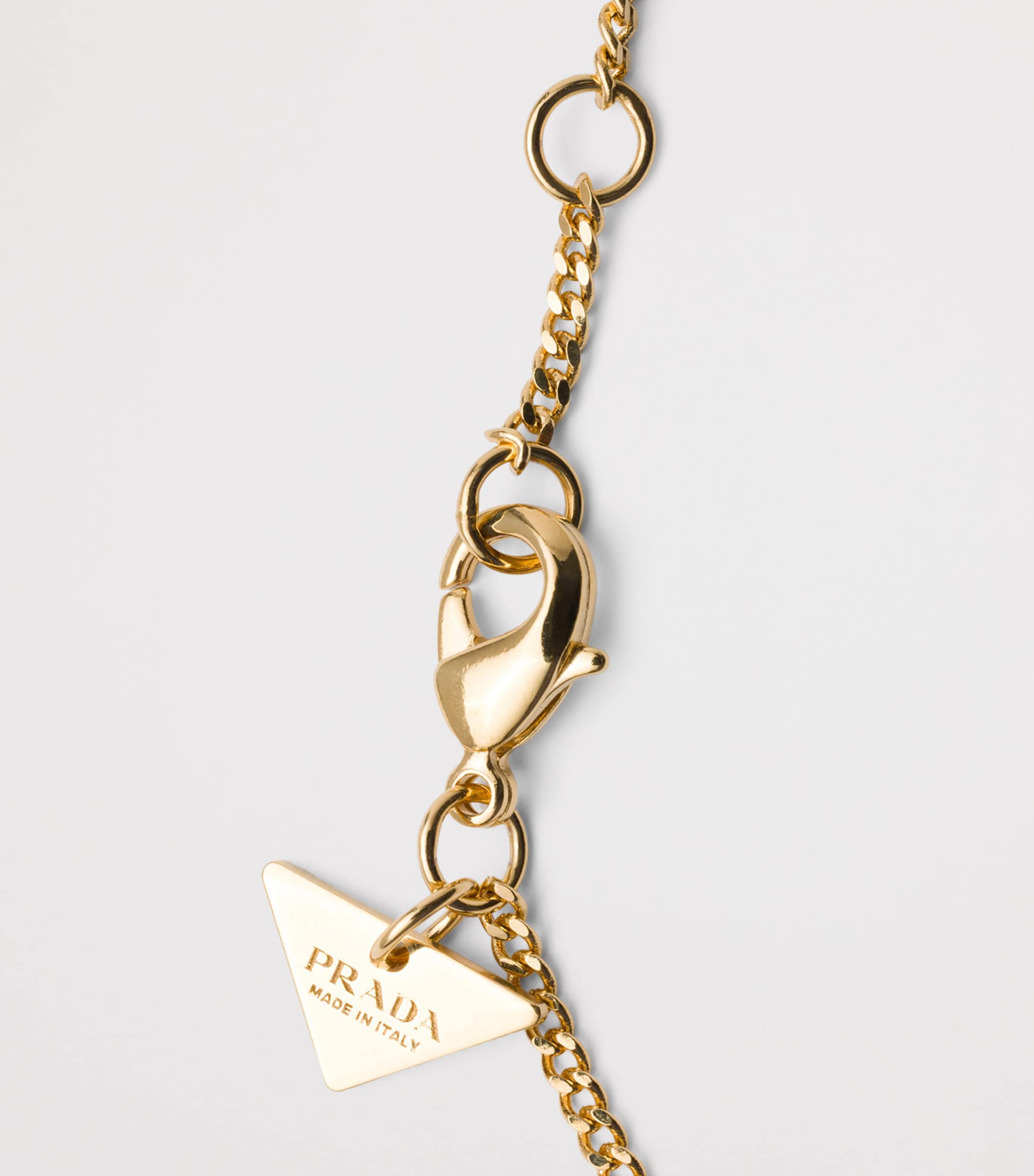 Prada Triangle Logo Chain Bracelet Image 3