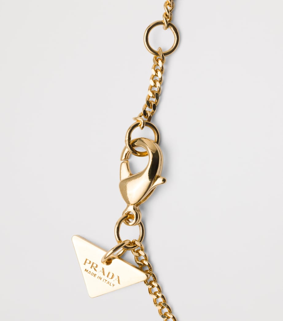 Prada Triangle Logo Chain Bracelet Image 3