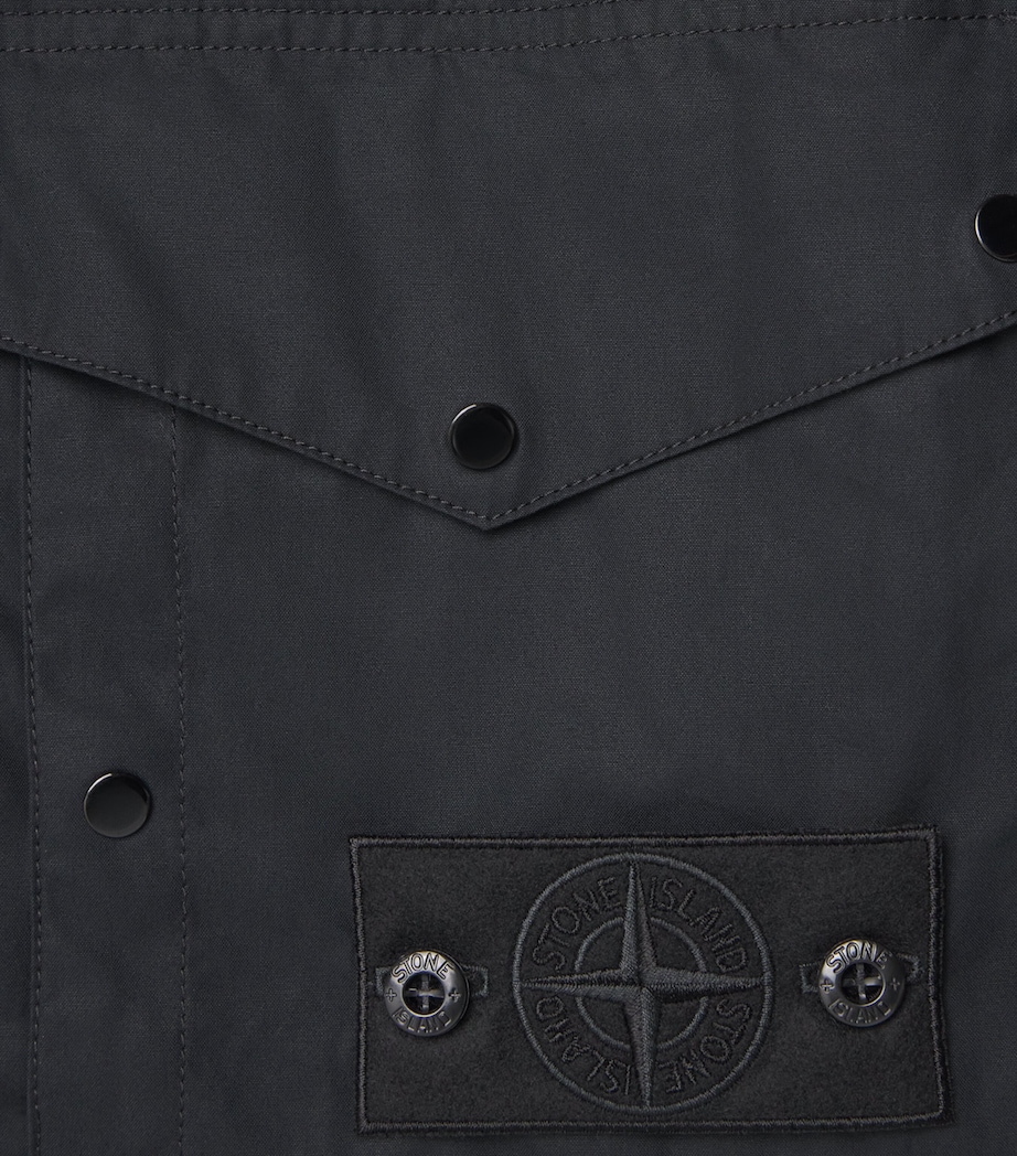 Stone Island Mens Cotton-Canvas All-Weather Ghost Trousers Image 6