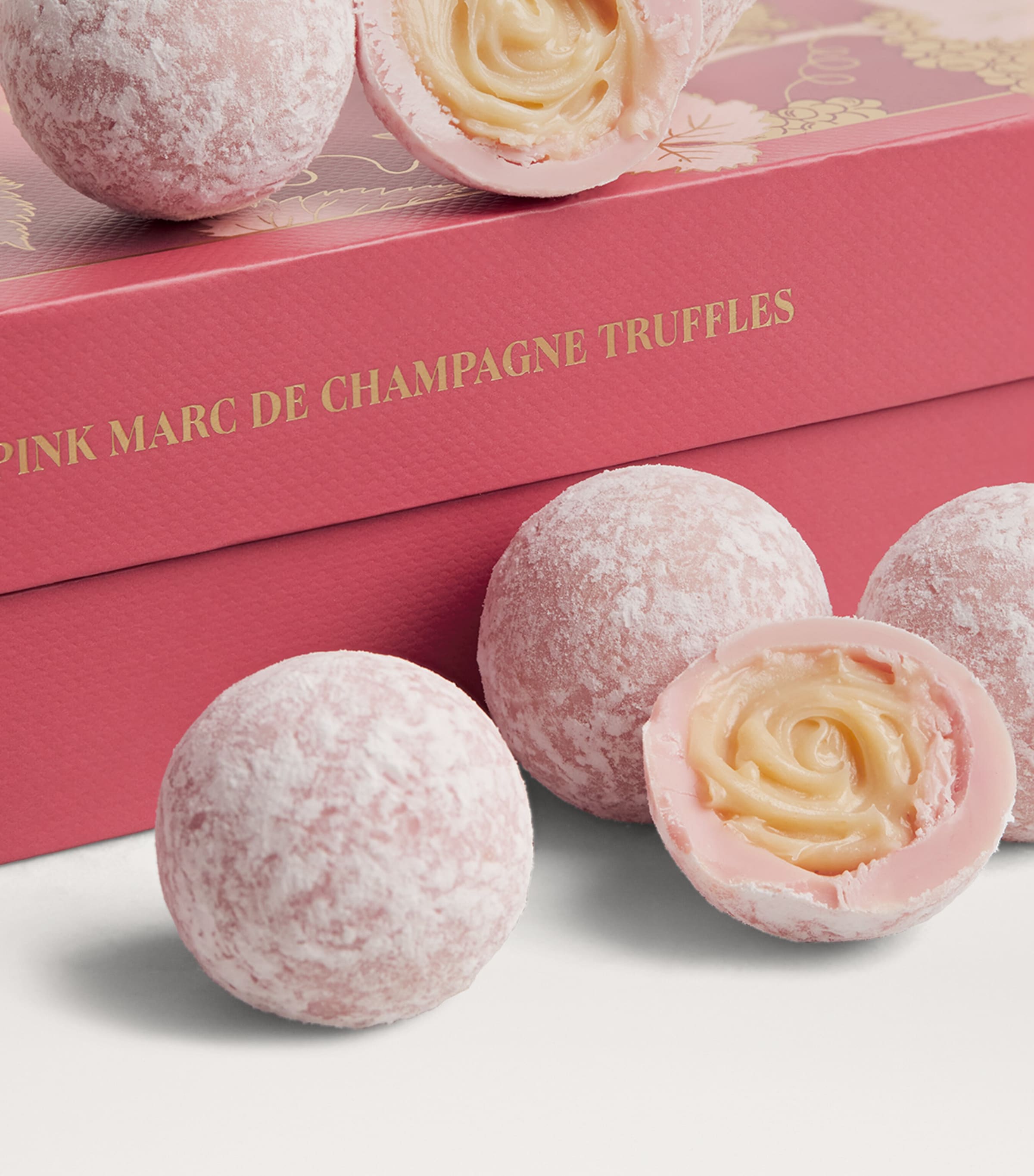 Harrods Pink Marc de Champagne 15-Piece Truffles (175g) | Harrods US