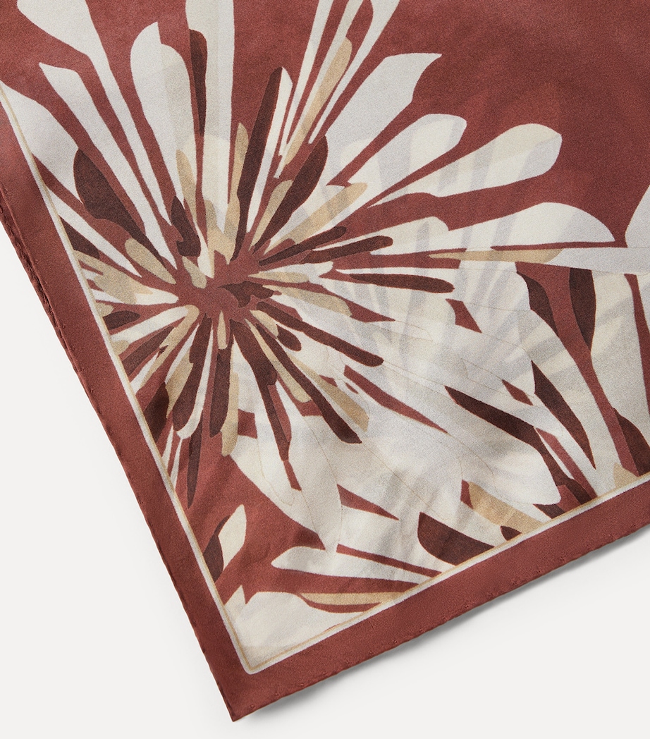 Brunello Cucinelli Silk Floral Scarf Image 3