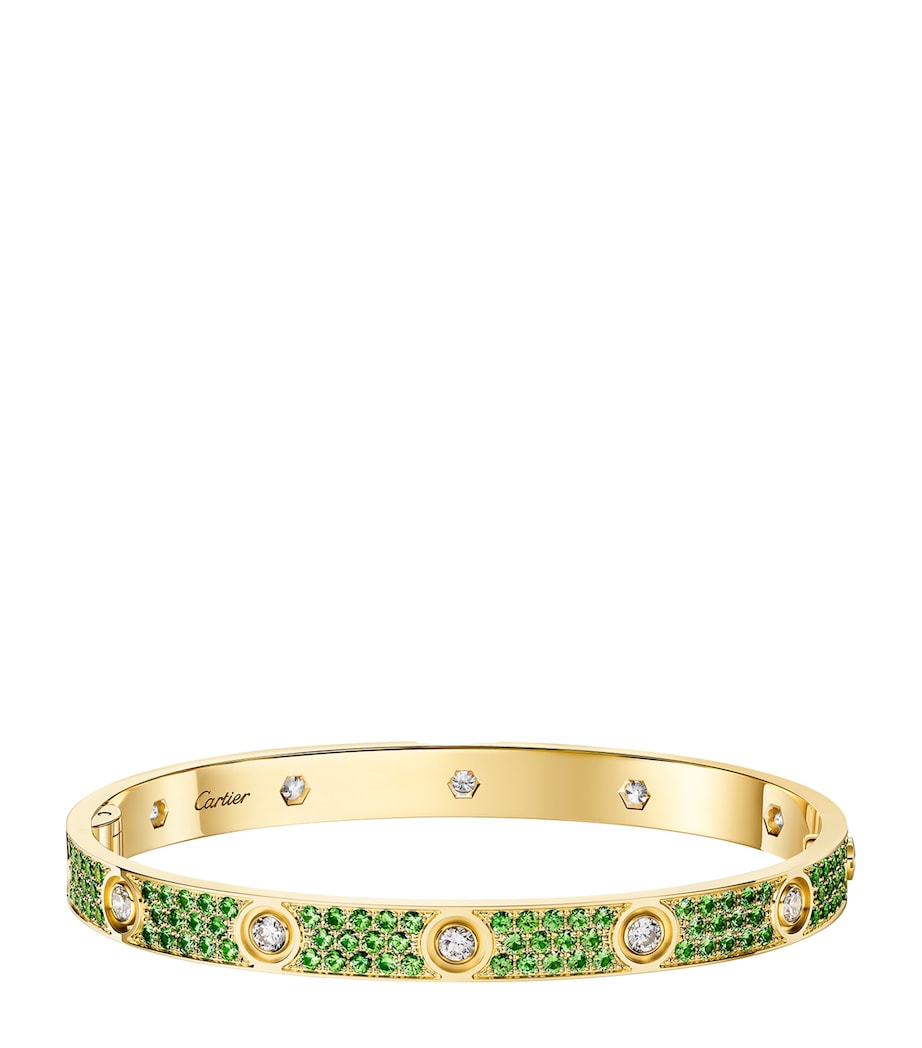 Cartier Yellow Gold, Diamond and Tsavorite Classic LOVE Bracelet Yellow Gold Image 1