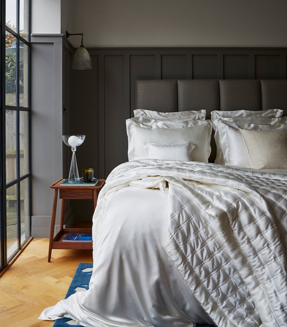 Silk King Duvet Cover (225cm x 220cm) IVORY Image 3