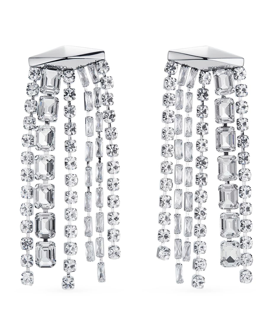 Crystal-Embellished Zandra Earrings SILVER/CRYSTAL Image 1