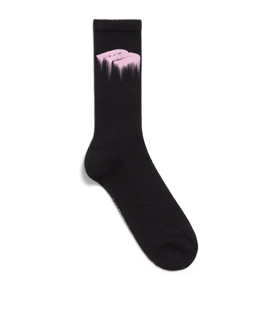 Balenciaga Mens Balenciaga Wet Brush Socks Image 1