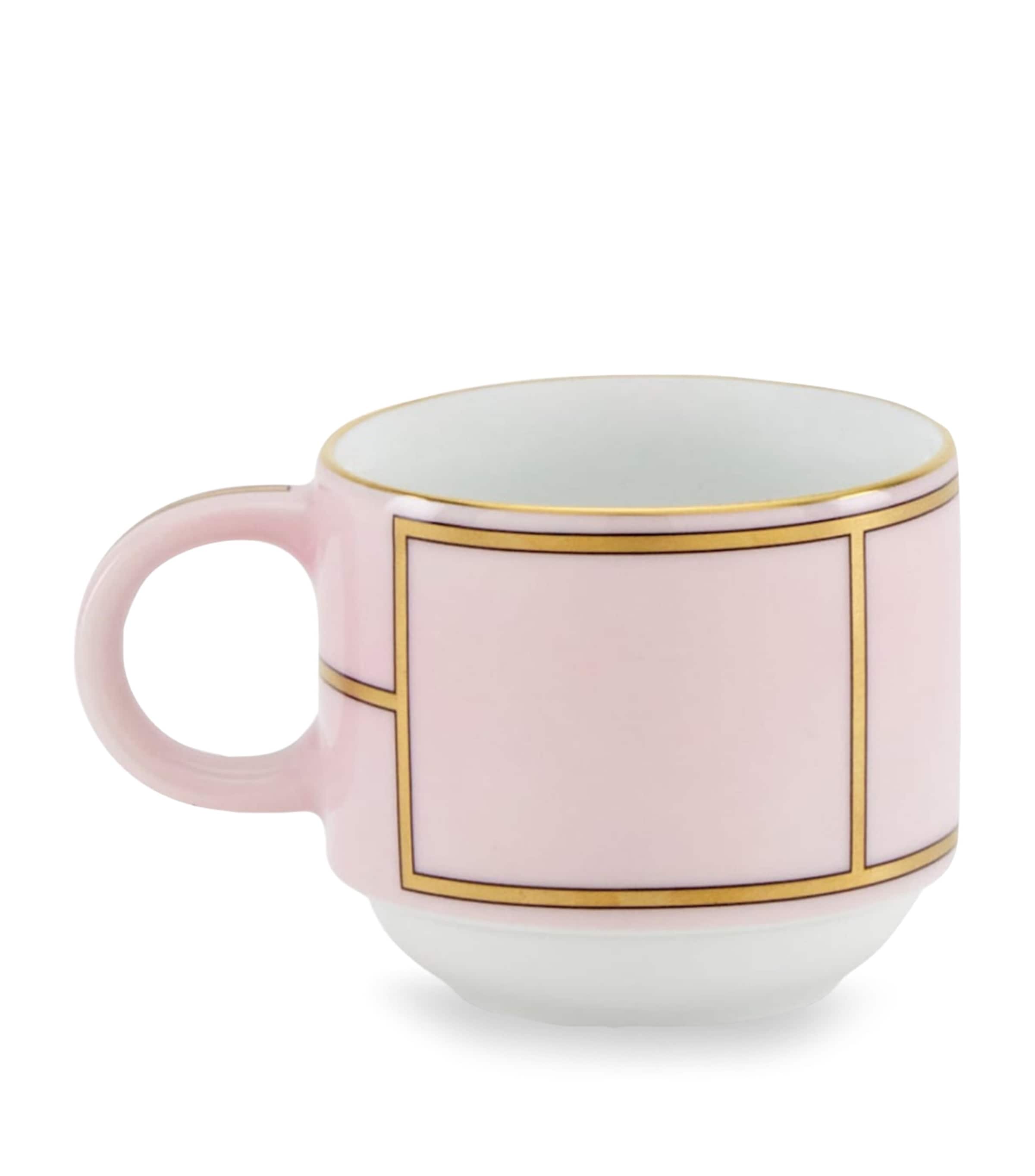 GINORI 1735 Porcelain Colonna Diva Rosa Coffee Cup (85ml) | Dining | Tableware | Tea Cups & Saucers