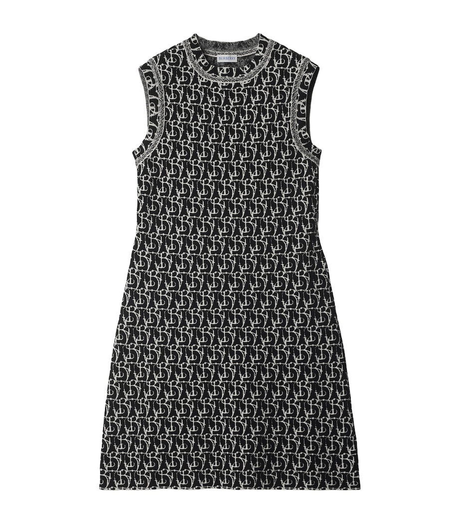 Wool-Blend B Charm Mini Dress BLACK IP PTTRN Image 1