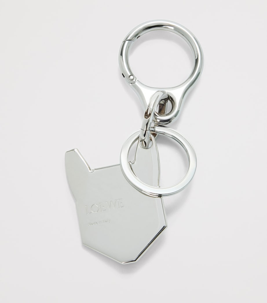 LOEWE x Louis Wain Futurist Cat Keyring SILVER/MULTICOLOR Image 2