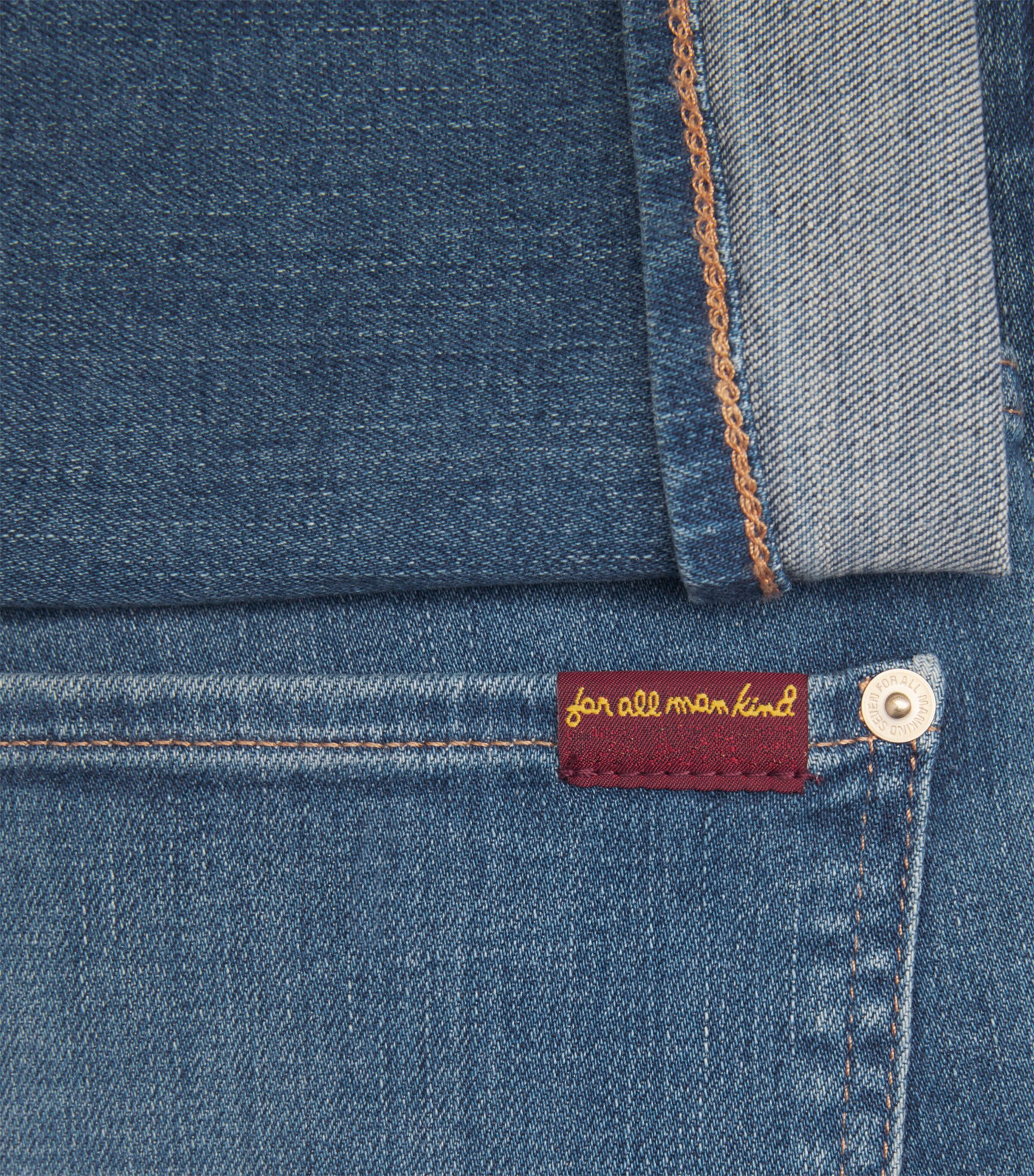 Cuffed Relaxed Skinny Jeans RETRO FADE WITH Image 5