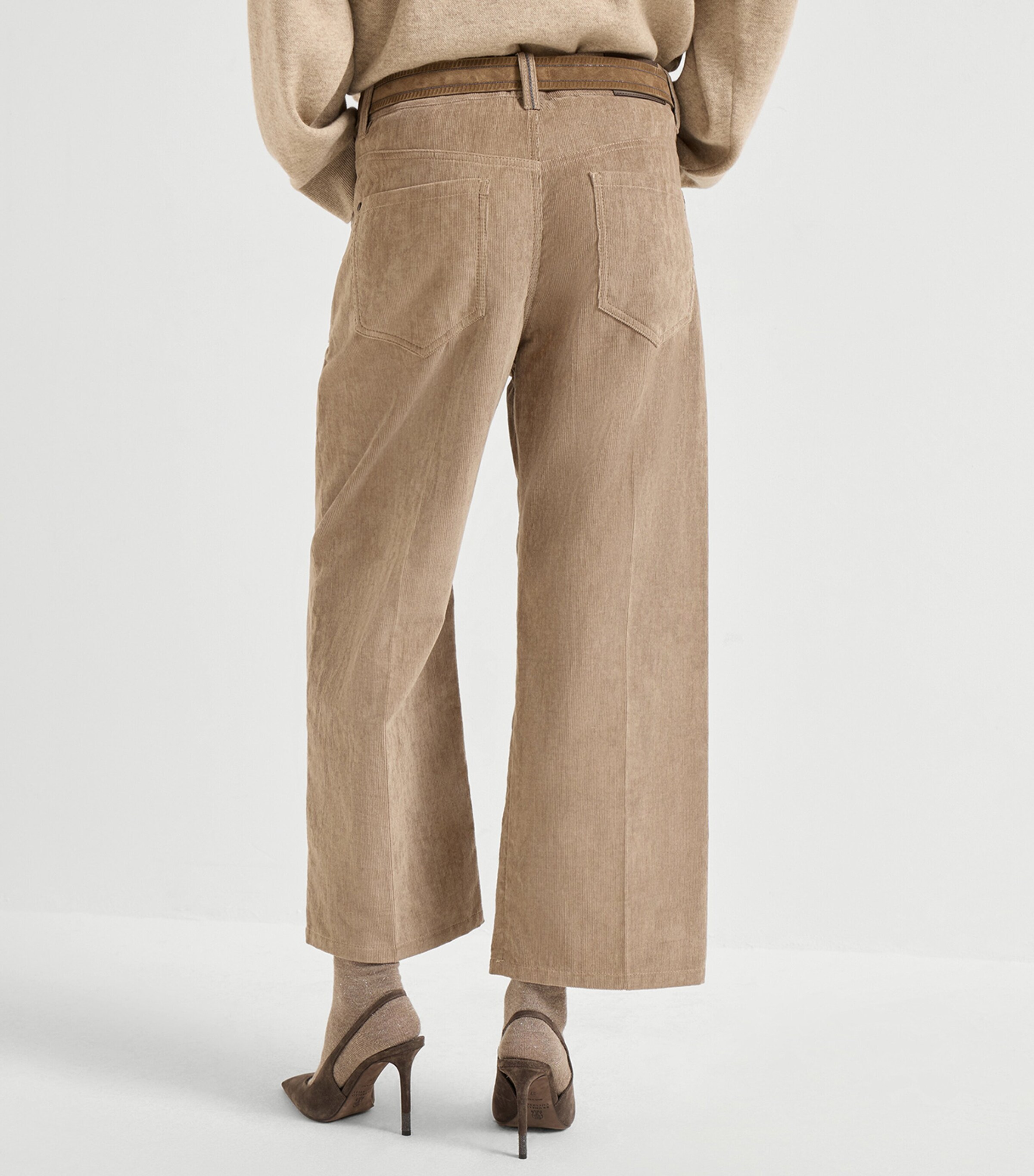Cotton-Blend Corduroy Trousers C4697 Image 3