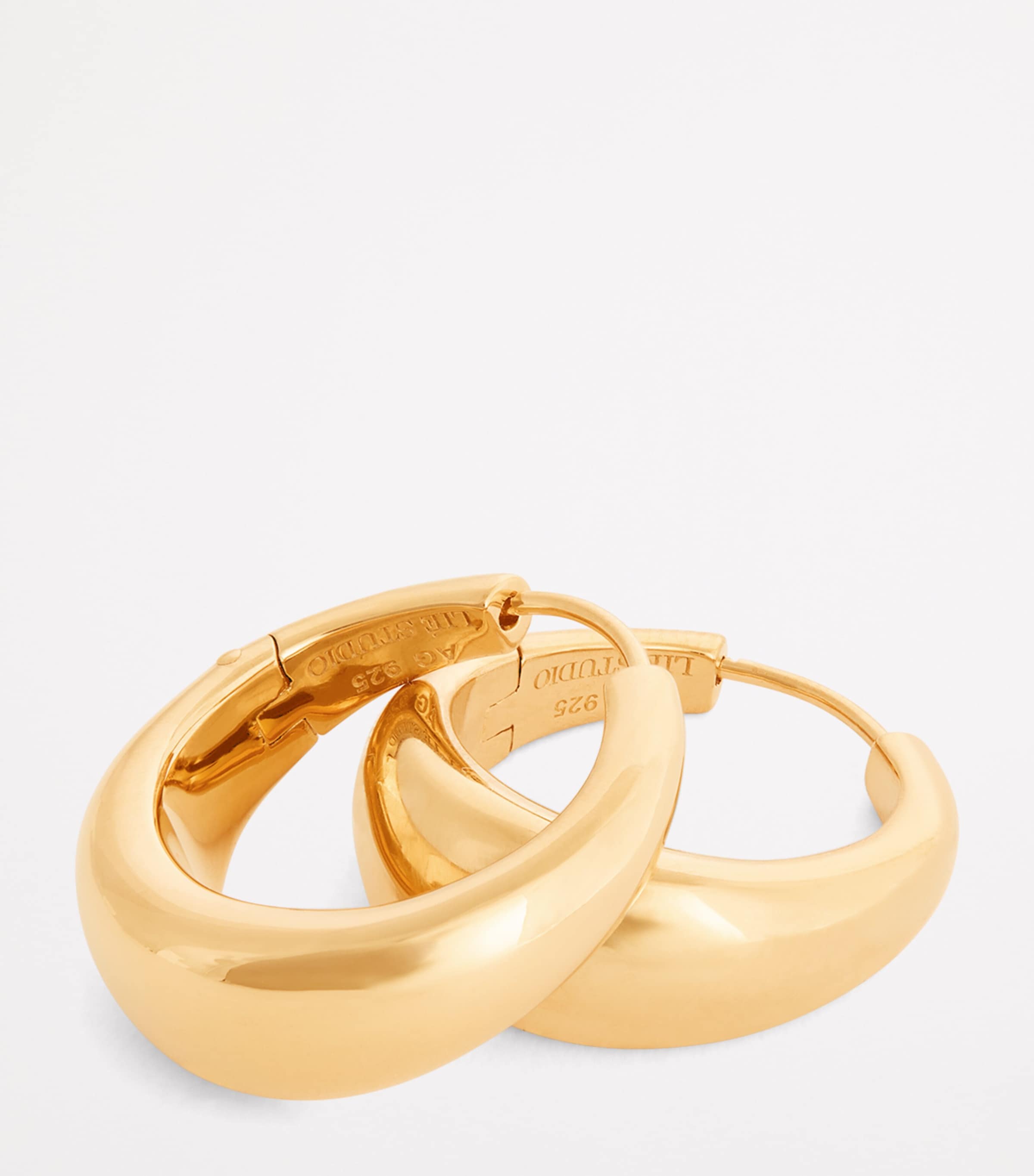 Gold-Plated The Andrea Hoop Earrings GOLD Image 5