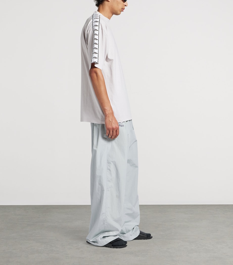 Cotton Logo Strip T-Shirt 9012 Image 4