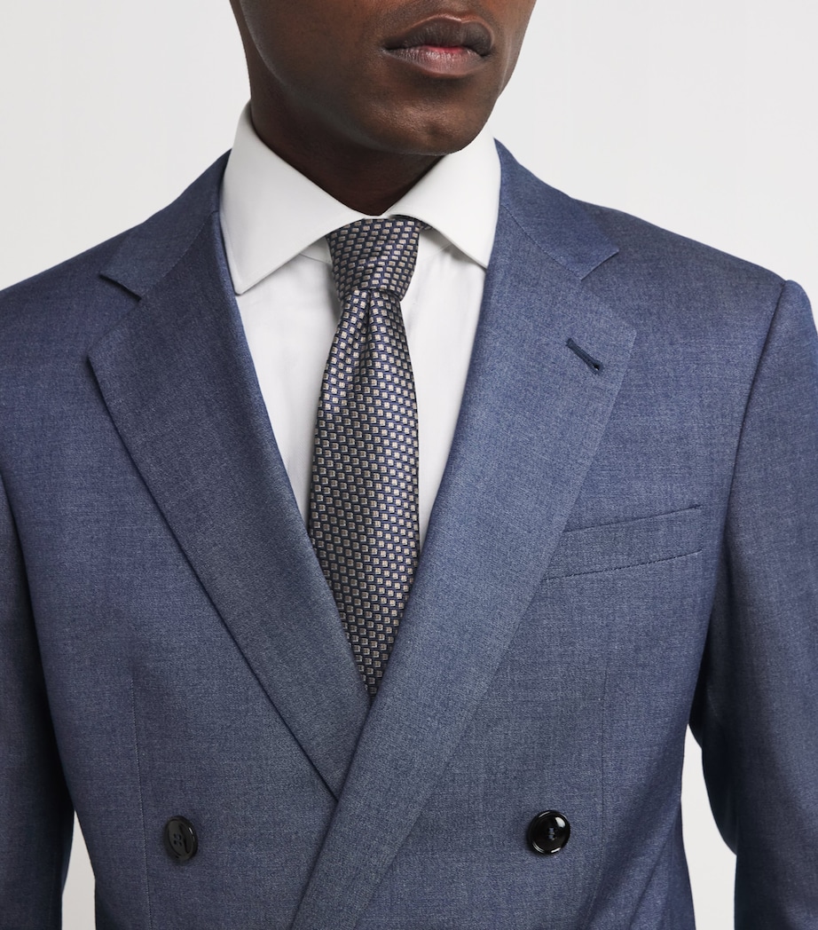 Silk Geometric Jacquard Tie FB057 Image 2