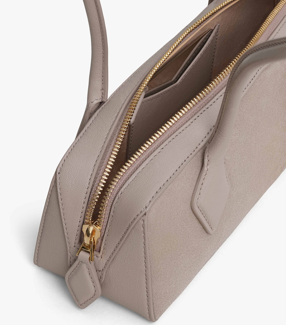 Small Suede Le Teckel Shoulder Bag GREGE Image 4