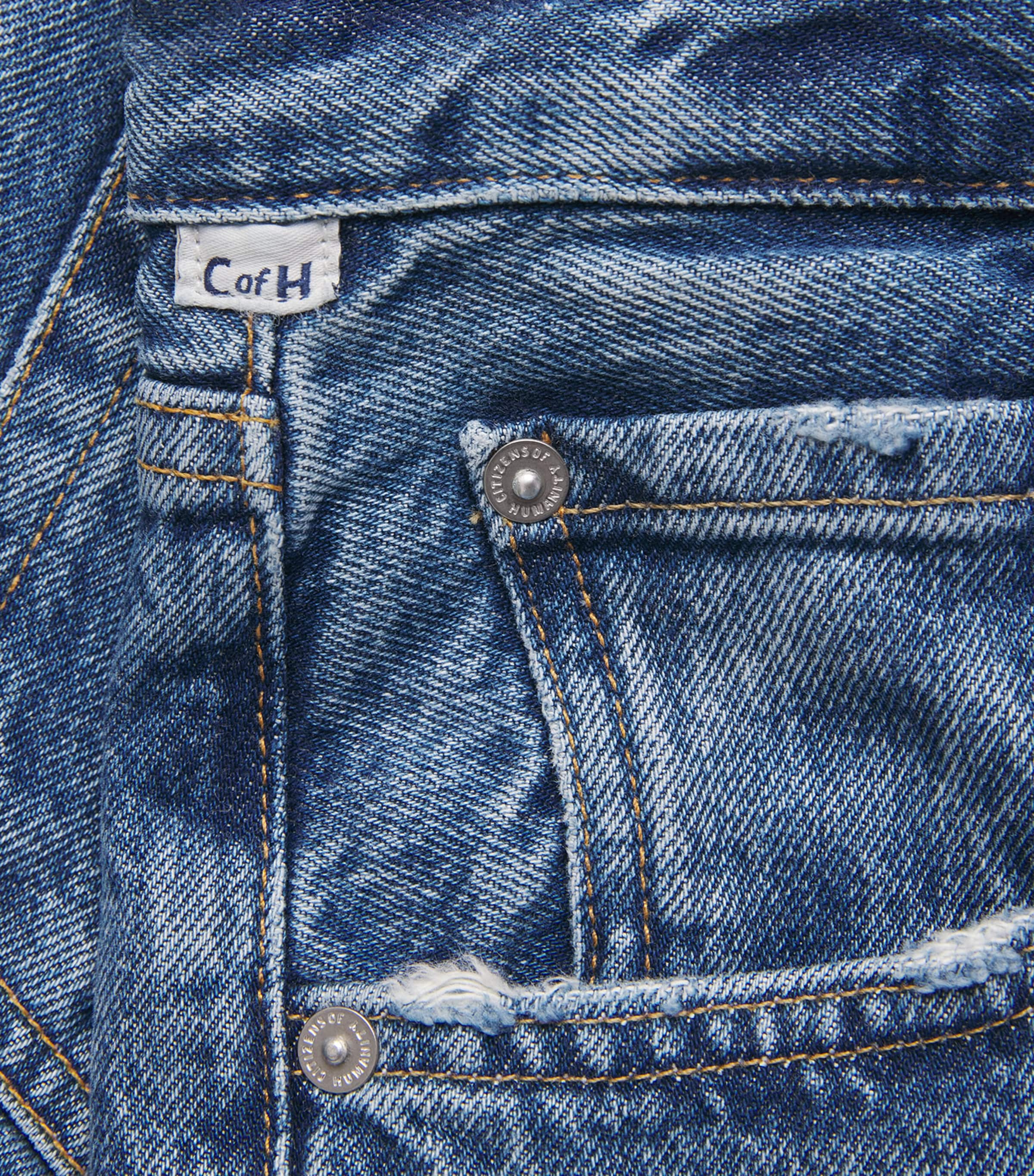 Citizens of Humanity Womens '90s French High-Rise Straight Jeans Pastis (indigo) Image 6