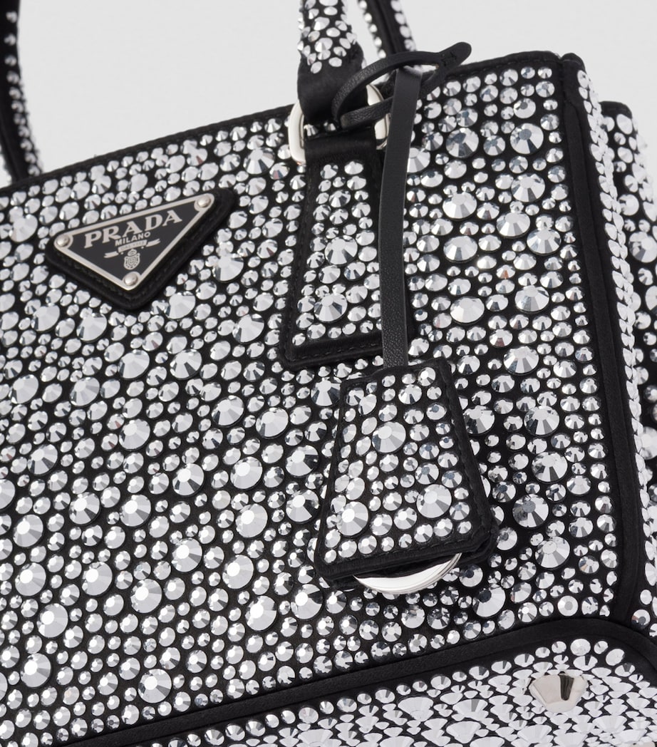Prada Mini Embellished Galleria Top-Handle Bag Image 7