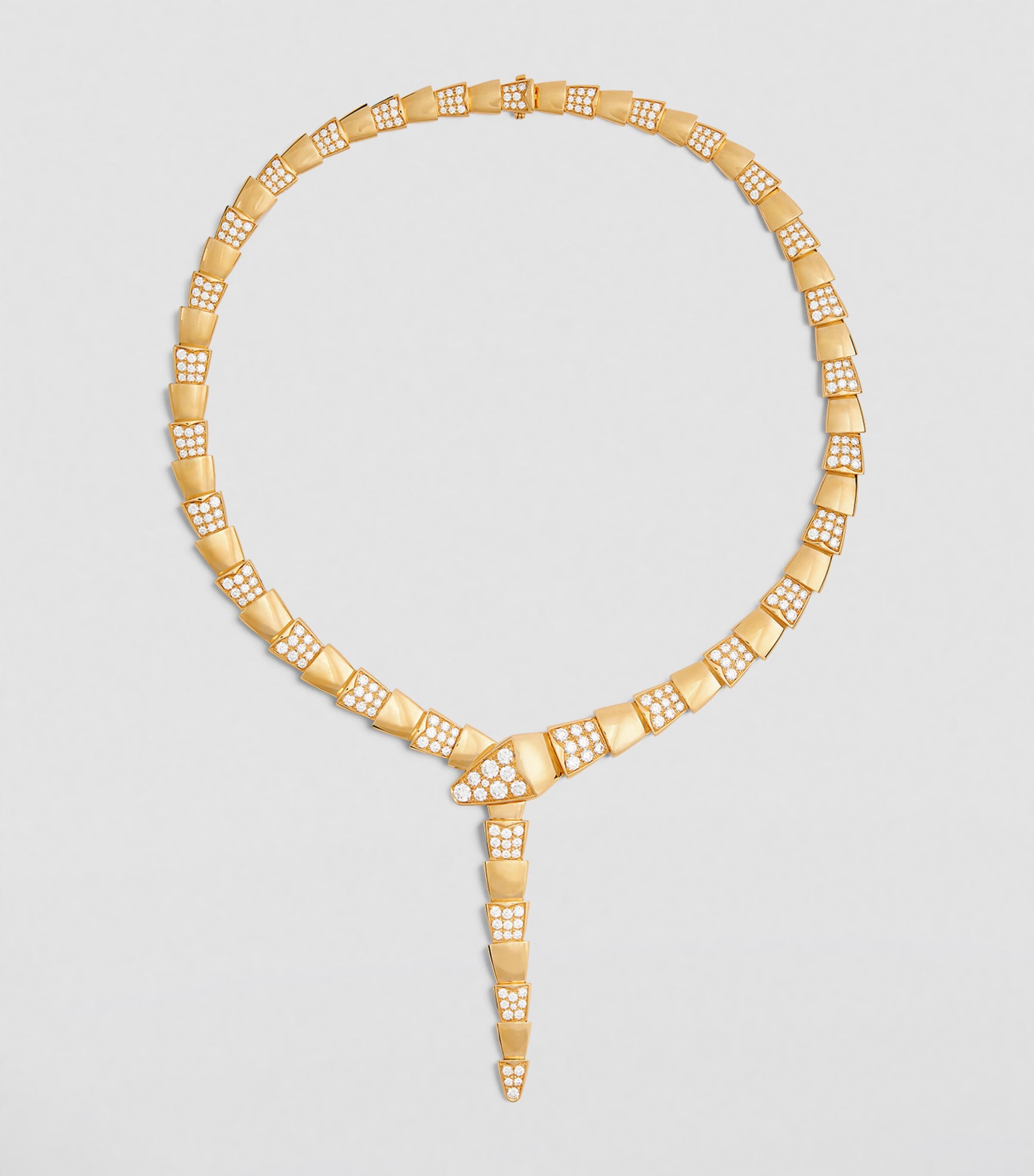 Yellow Gold and Diamond Serpenti Scaglie Necklace YELLOW GOLD Image 2