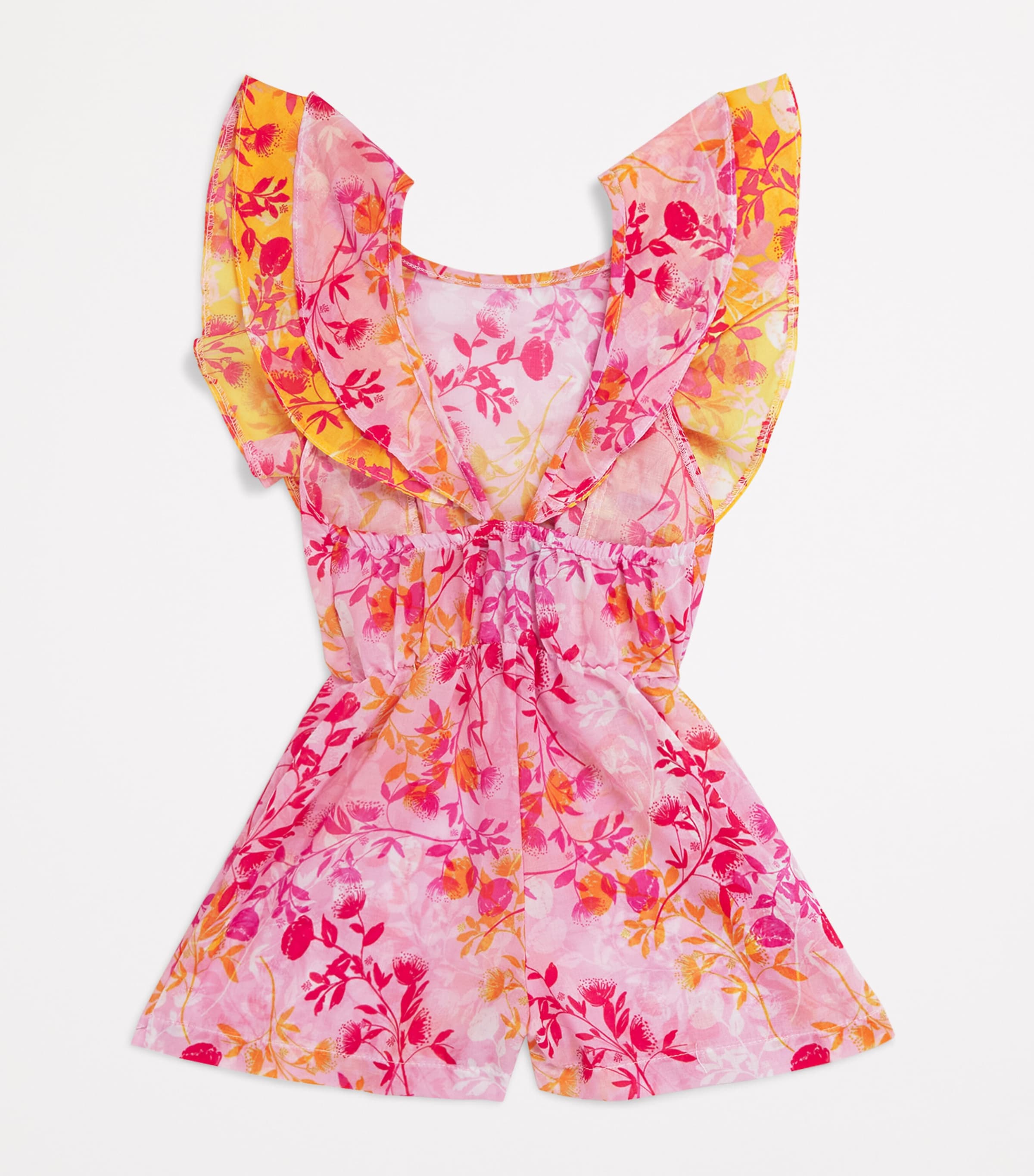 MARIE RAXEVSKY Botanical Print Jumpsuit (2-12 Years) Botanical Pink Image 2