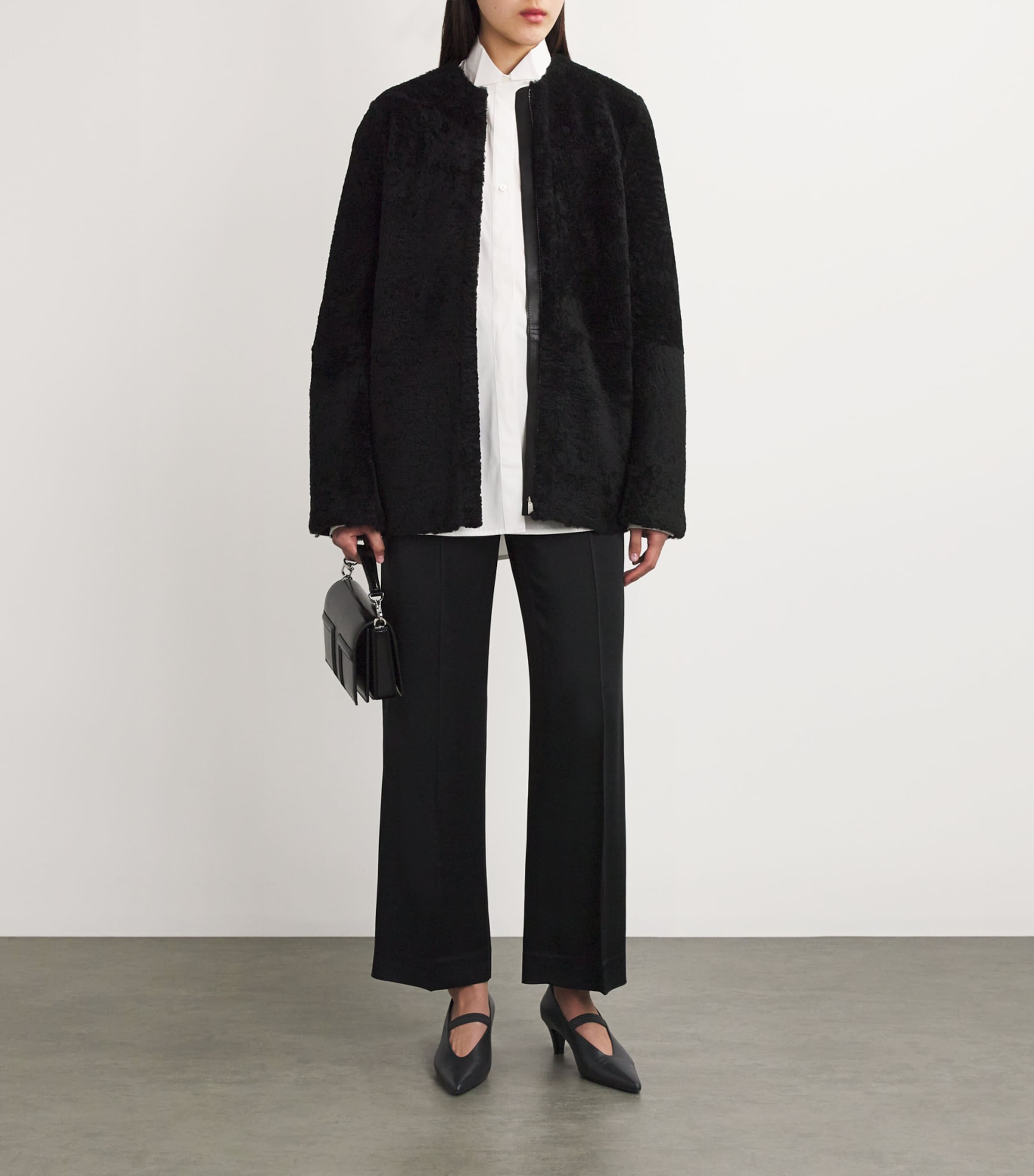 Shearling Teddy Jacket BLACK 001 Image 2