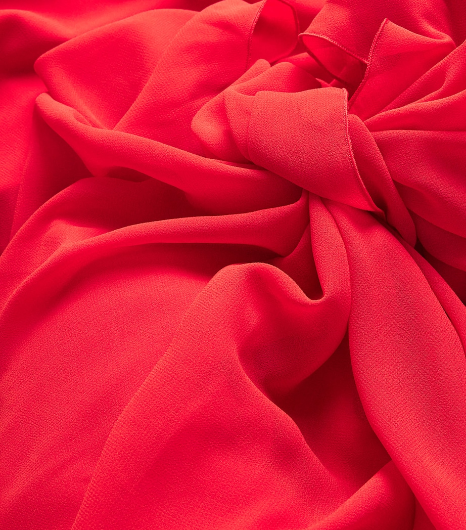 Draped Castagna Mini Dress 470 RED Image 5