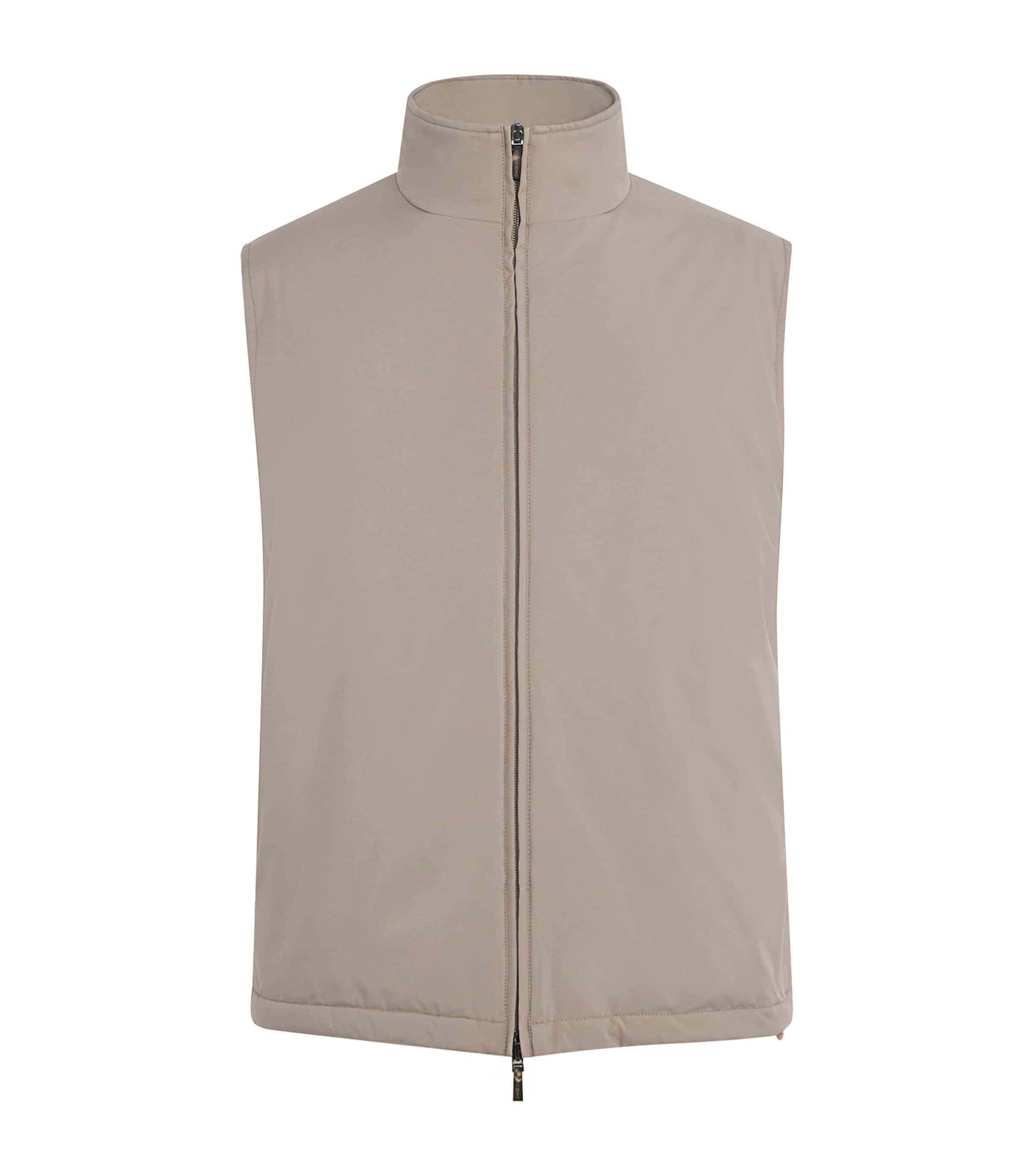 Colombo Cashmere-silk-lined Gilet In Neutral