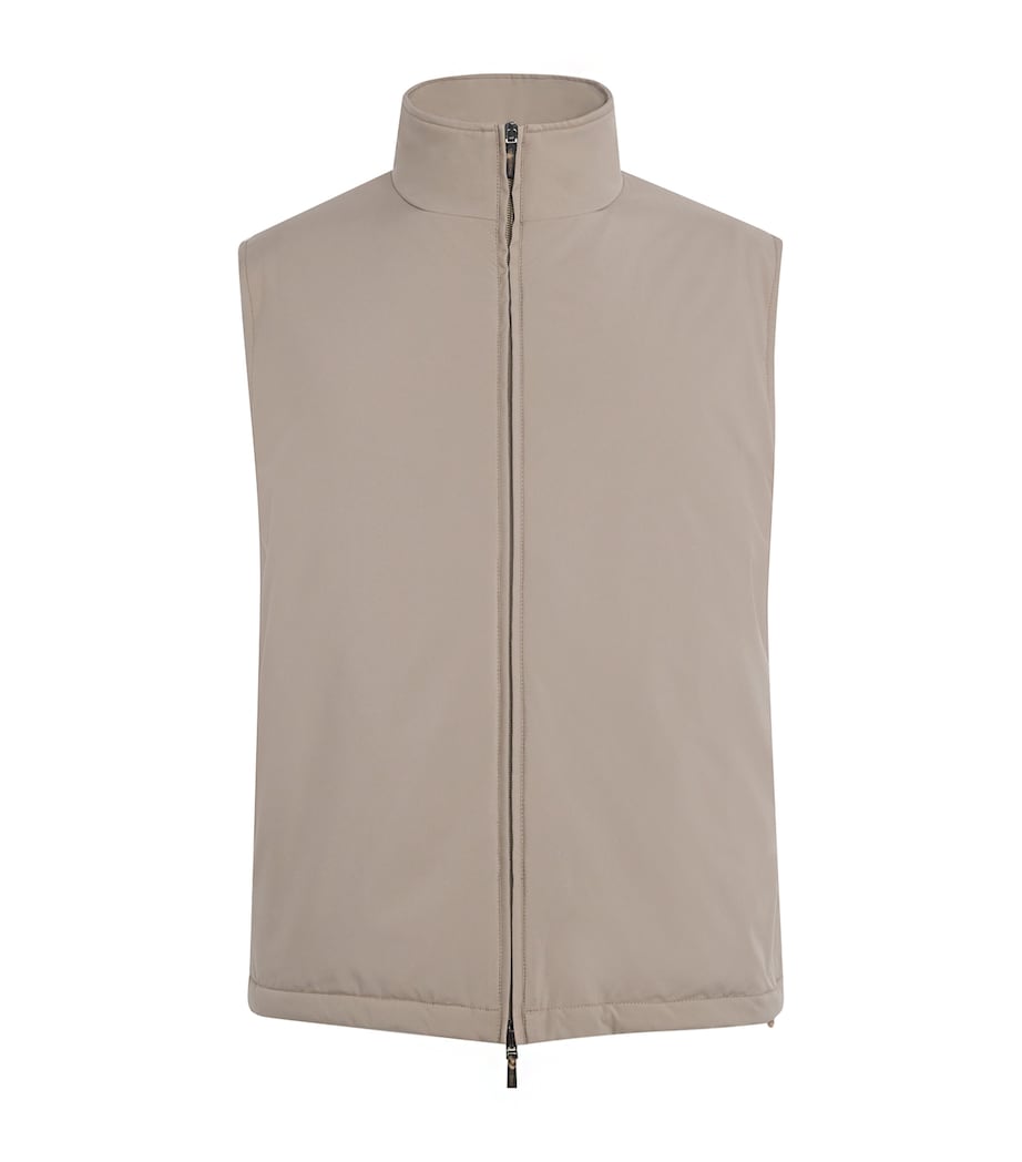 Cashmere-Silk-Lined Gilet BROWN 80196 Image 1