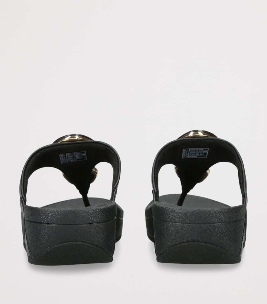 FitFlop Marble Stone Lulu Toe-Post Sandals 50 Black Image 2